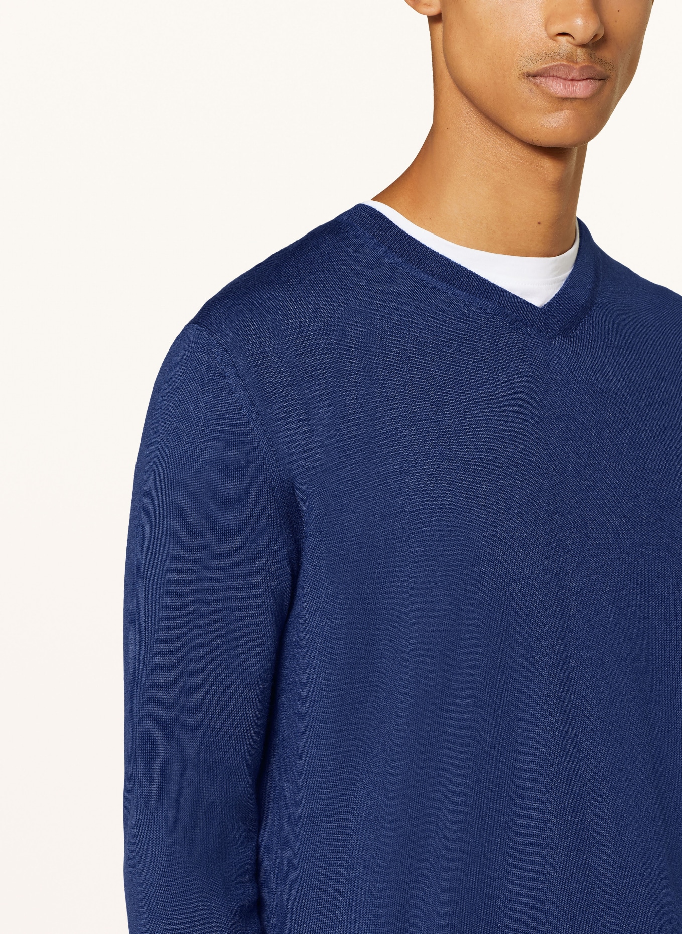 STROKESMAN'S Pullover aus Merinowolle: BLAU