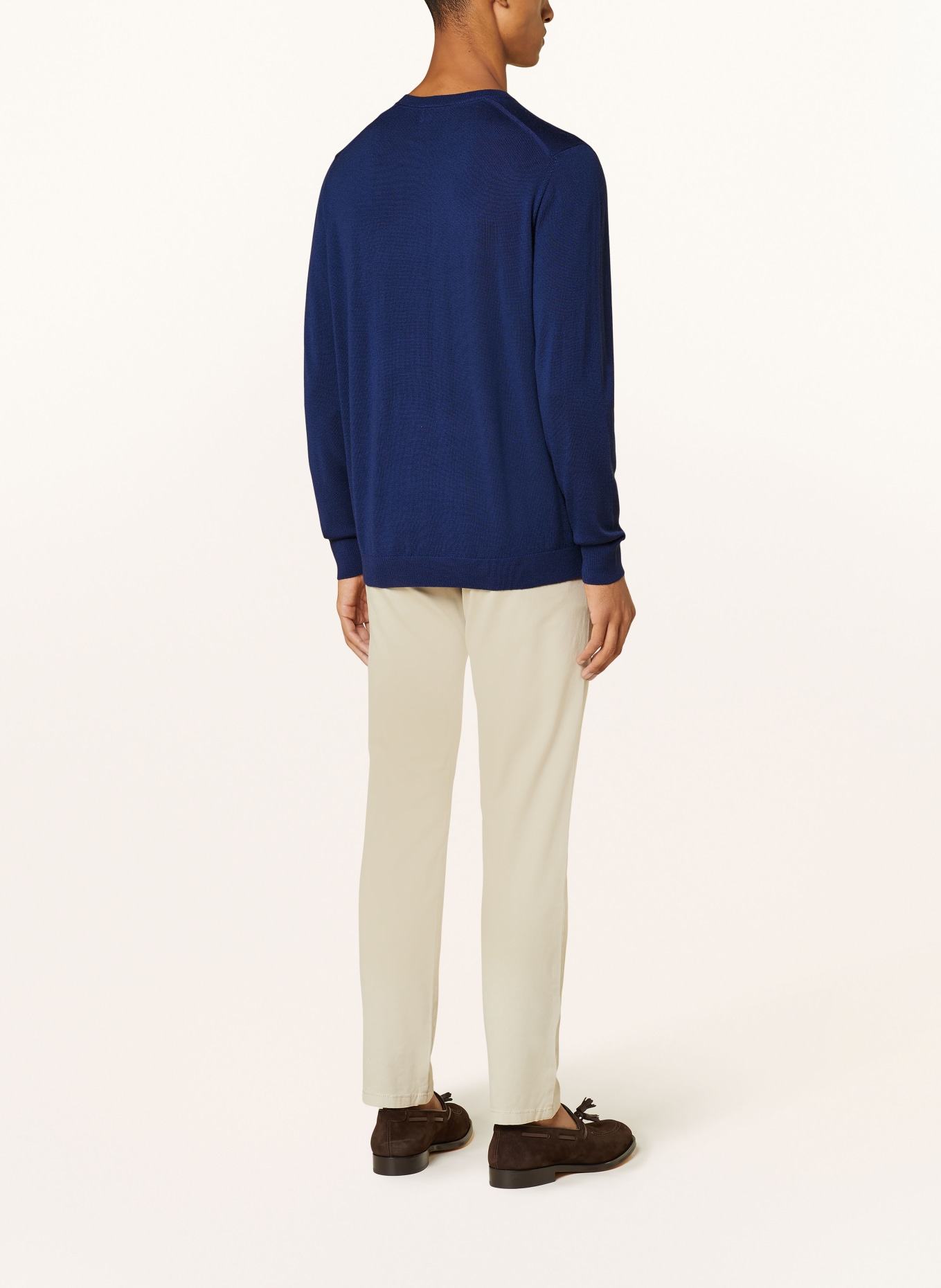 STROKESMAN'S Trui van merinowol: BLAUW