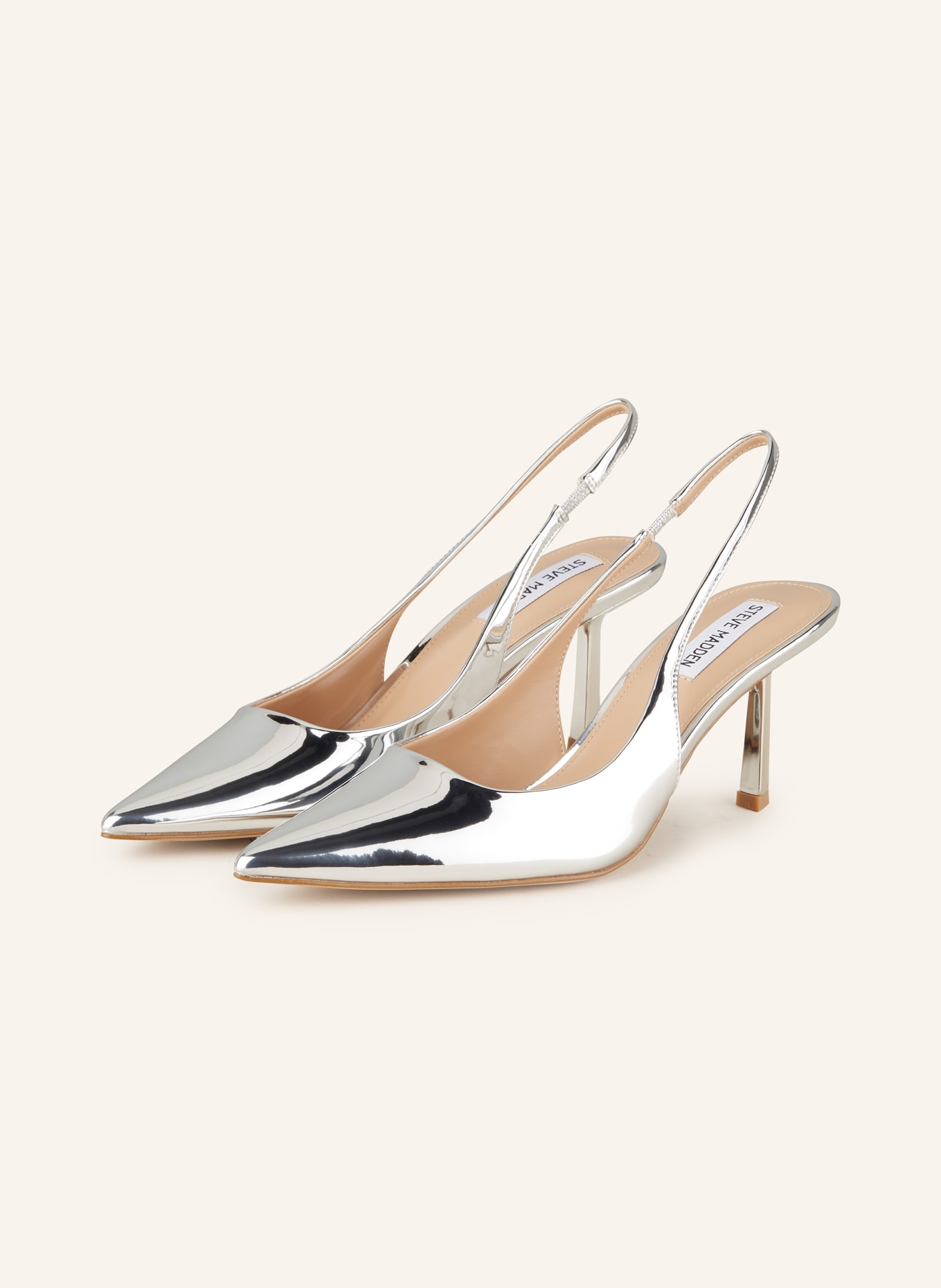 STEVE MADDEN Slingback pumps VALORIS in silver