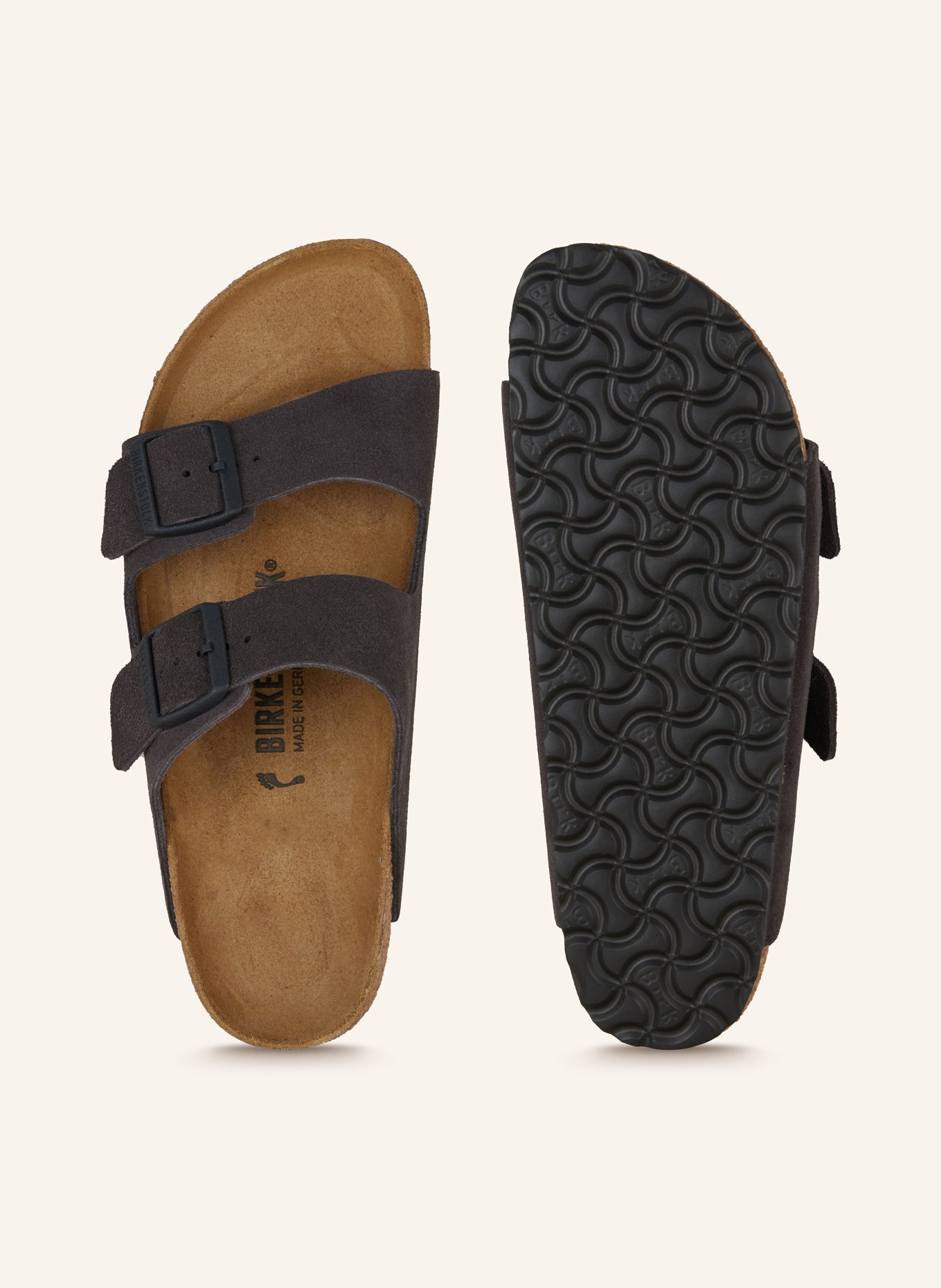 BIRKENSTOCK Klapki ARIZONA: CZIEMNOSZARY