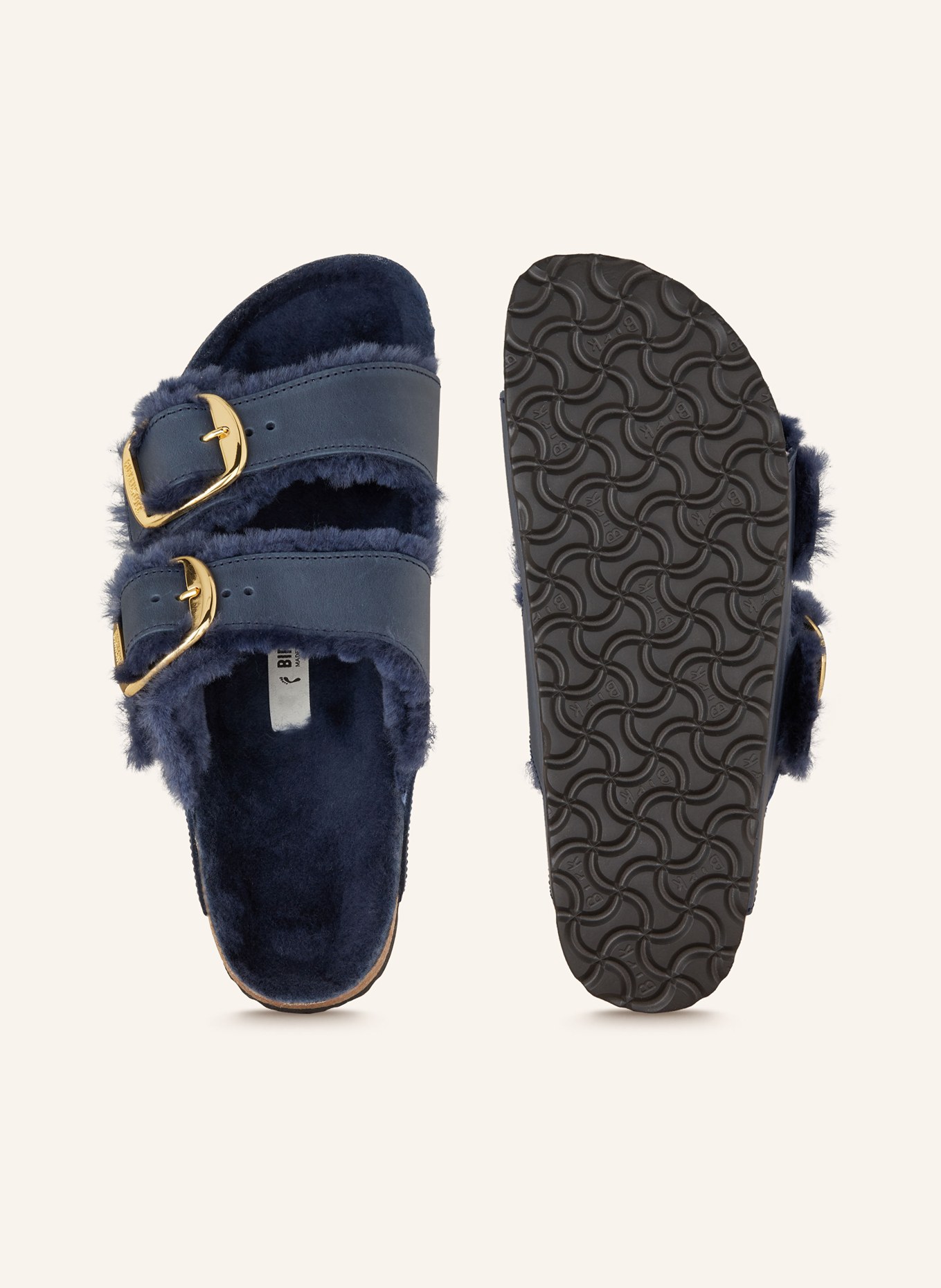 Birkenstocks furry slides hotsell