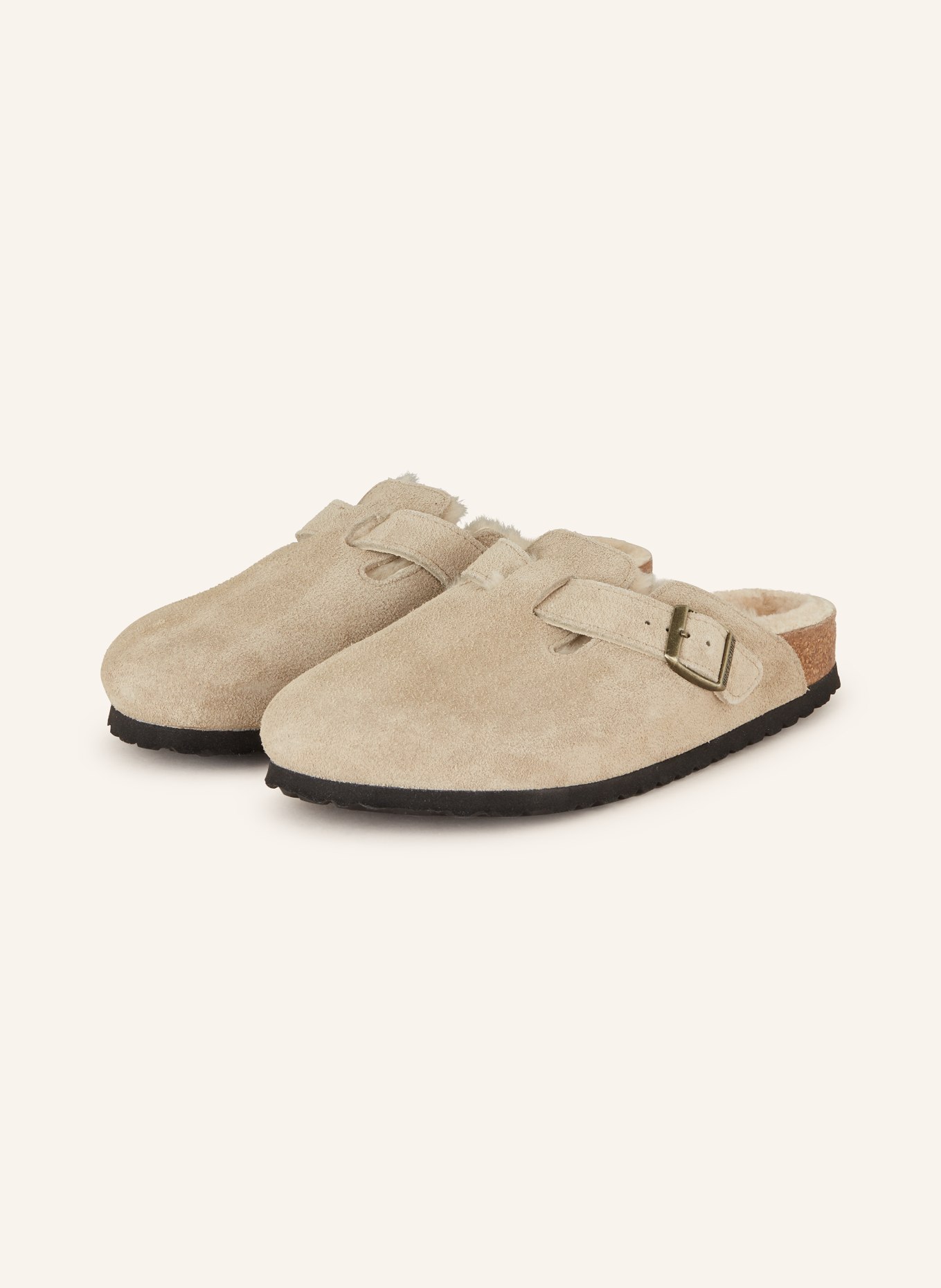 Birkenstock shearling clog sale clearance