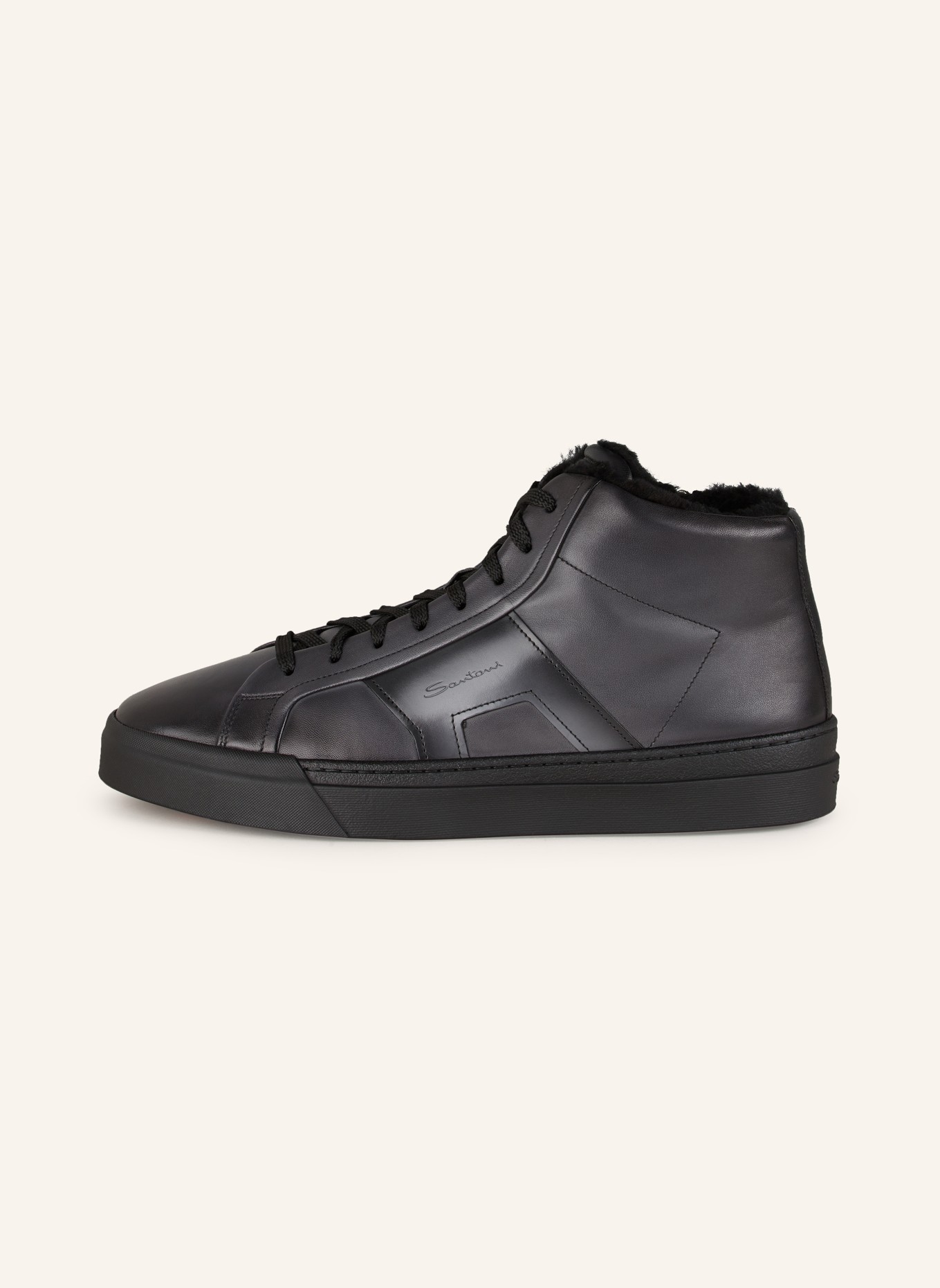 Santoni Hightop-Sneaker, Farbe: SCHWARZ (Bild 4)