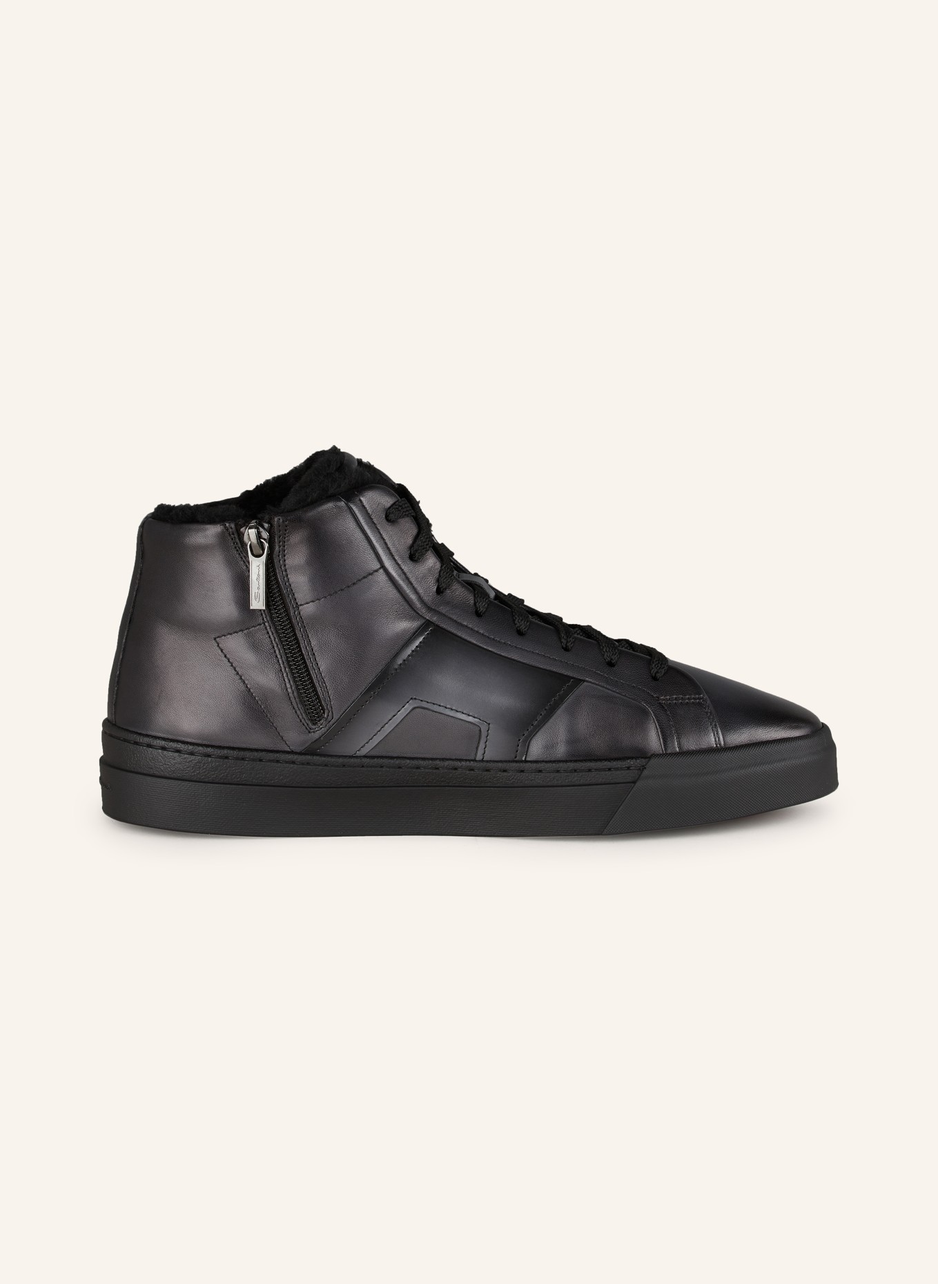 Santoni Hightop-Sneaker, Farbe: SCHWARZ (Bild 5)