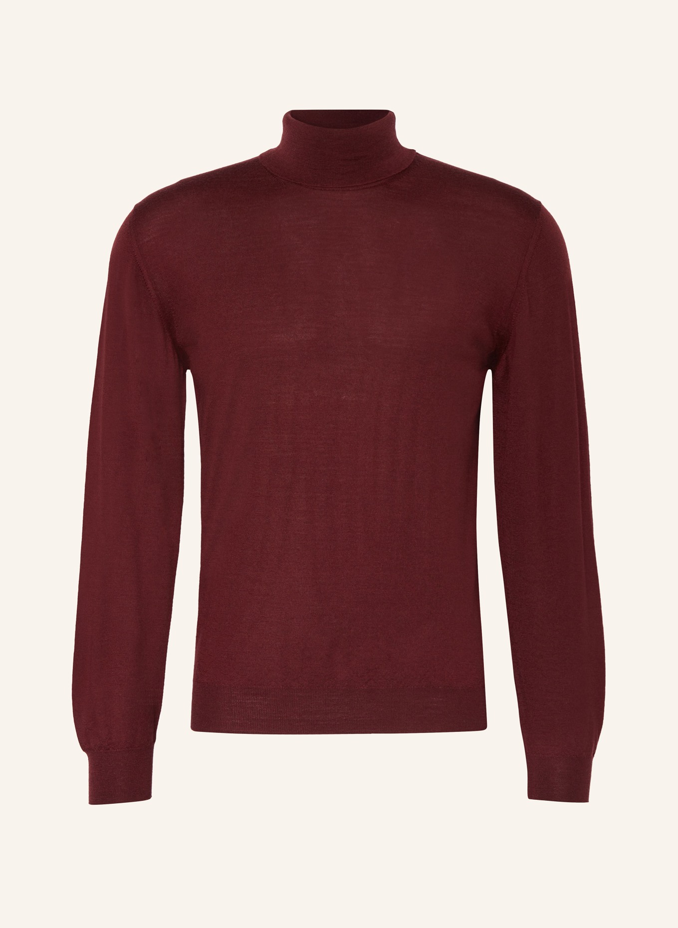FEDELI Rollkragenpullover: DUNKELROT