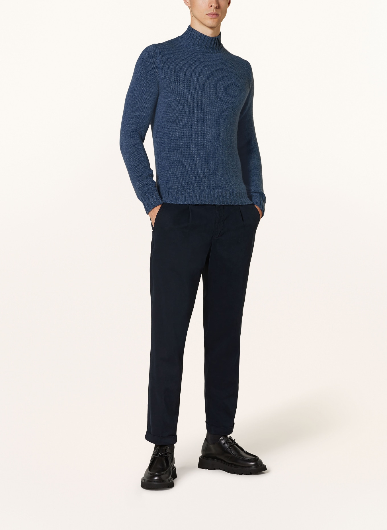 FEDELI Svetr s kašmírem: MODRÁ