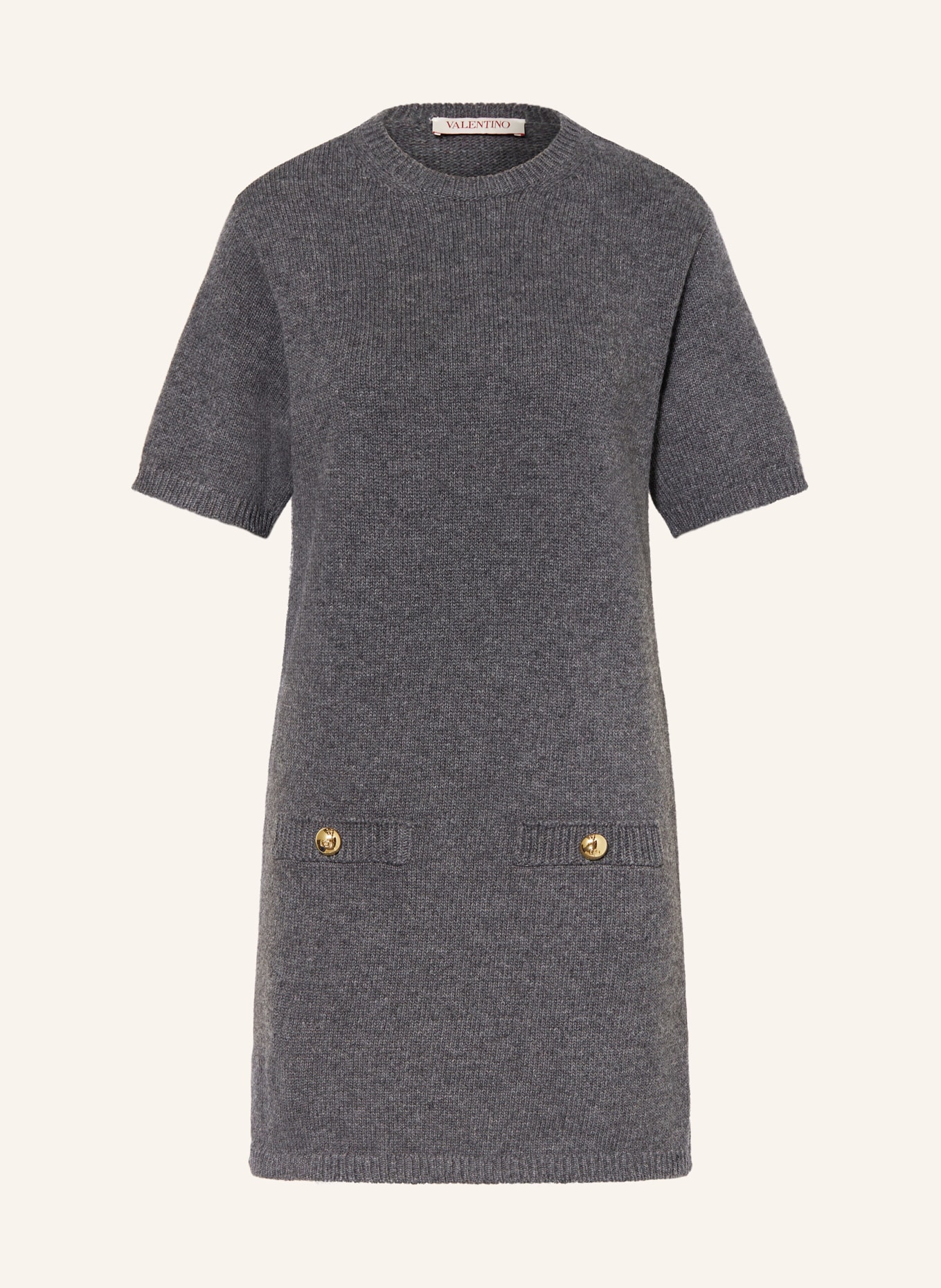 VALENTINO Knit dress in dark gray