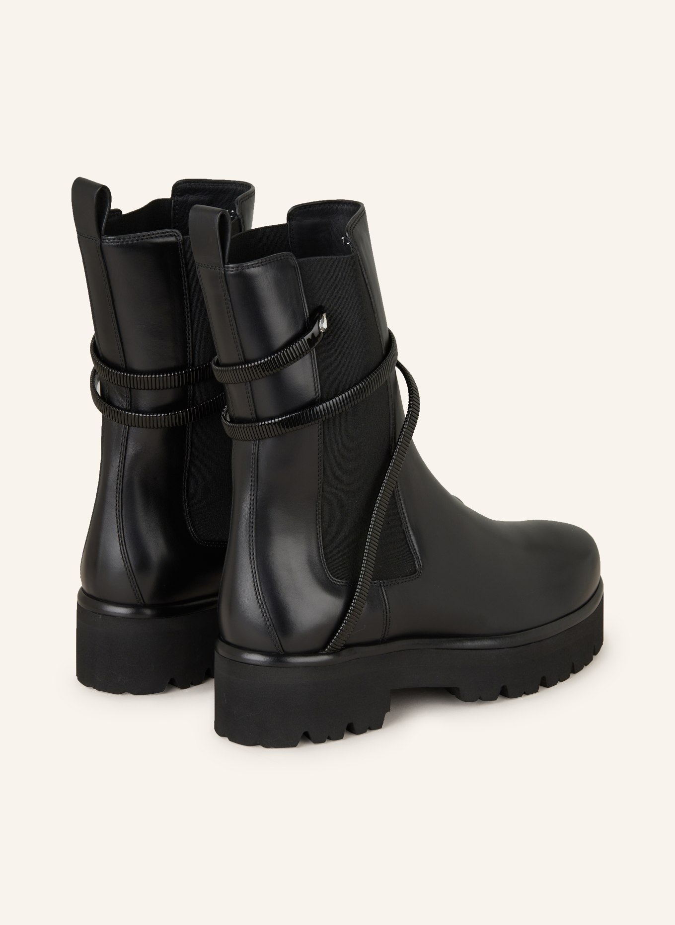 RENE CAOVILLA Botki chelsea CLEO: CZARNY