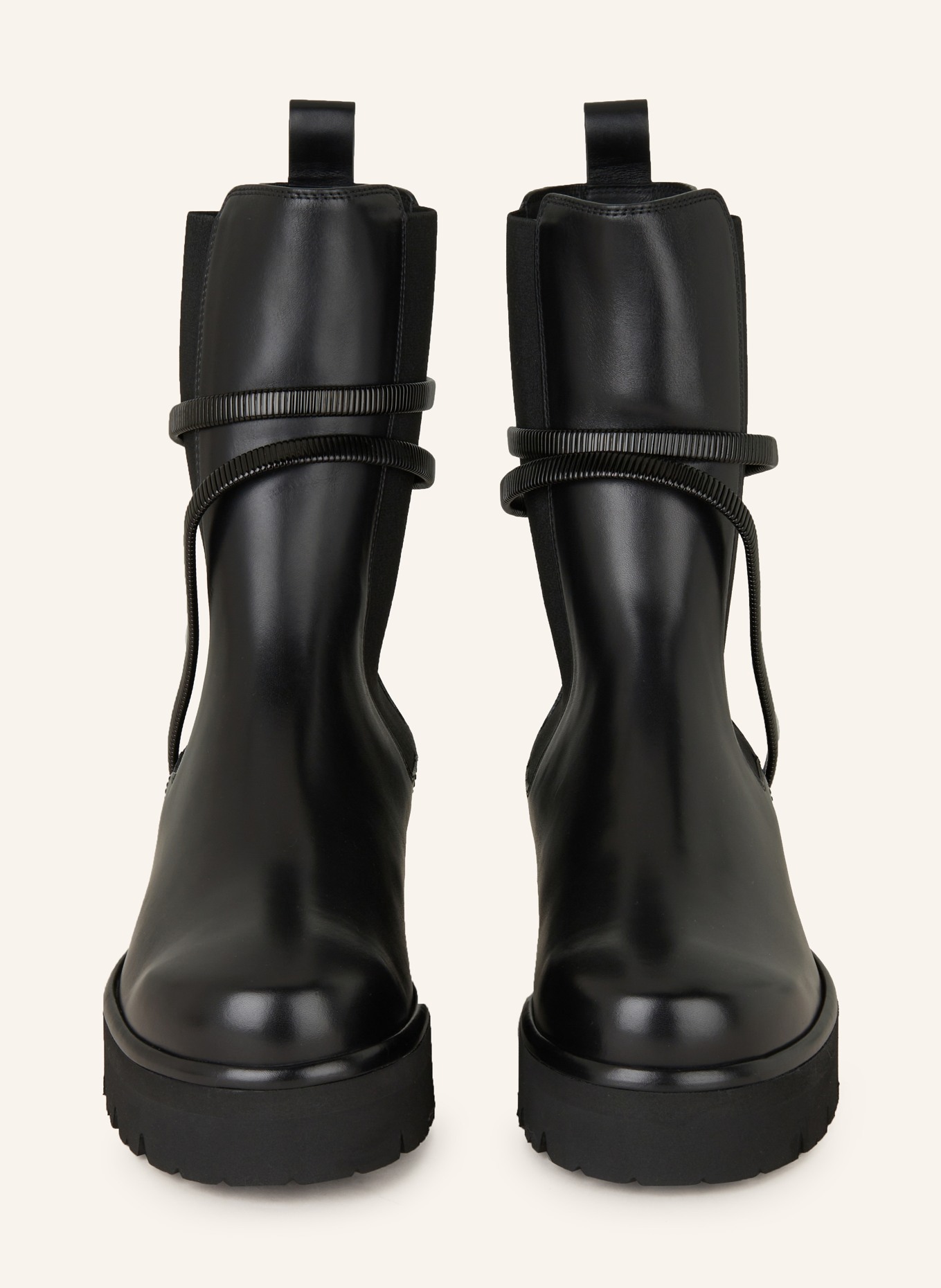 RENE CAOVILLA Botki chelsea CLEO: CZARNY