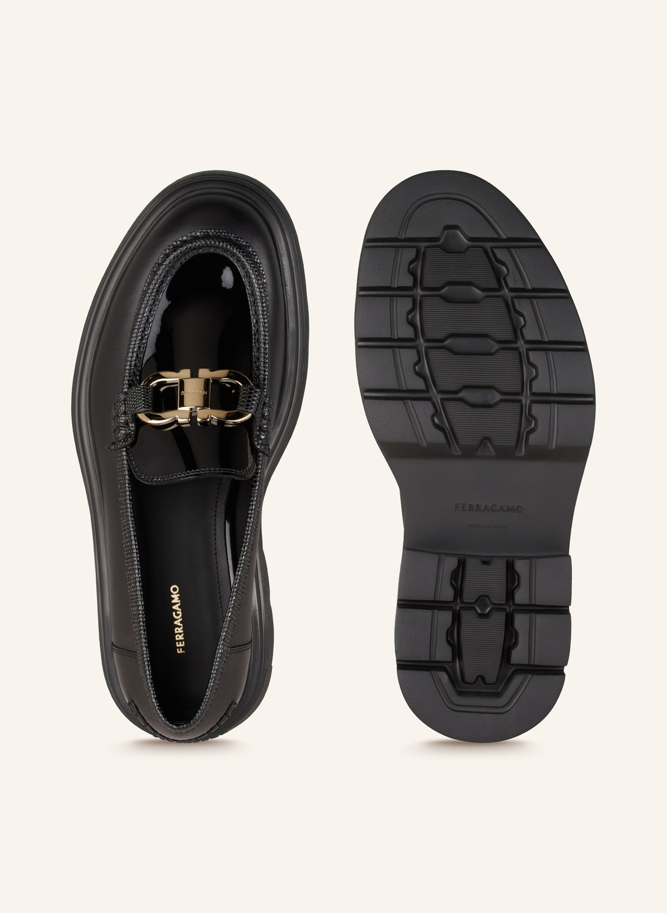 FERRAGAMO Loafer BROOKE: SCHWARZ