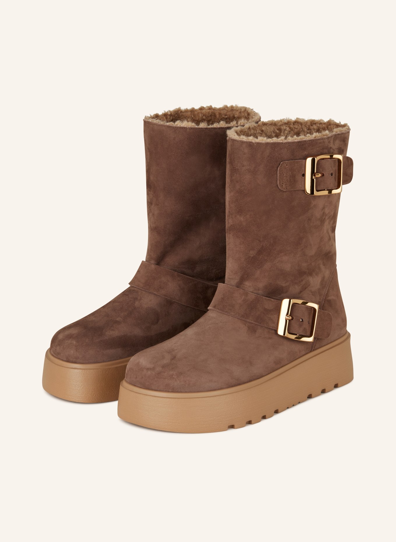 CASADEI Plateau-Boots ALE: DUNKELBRAUN