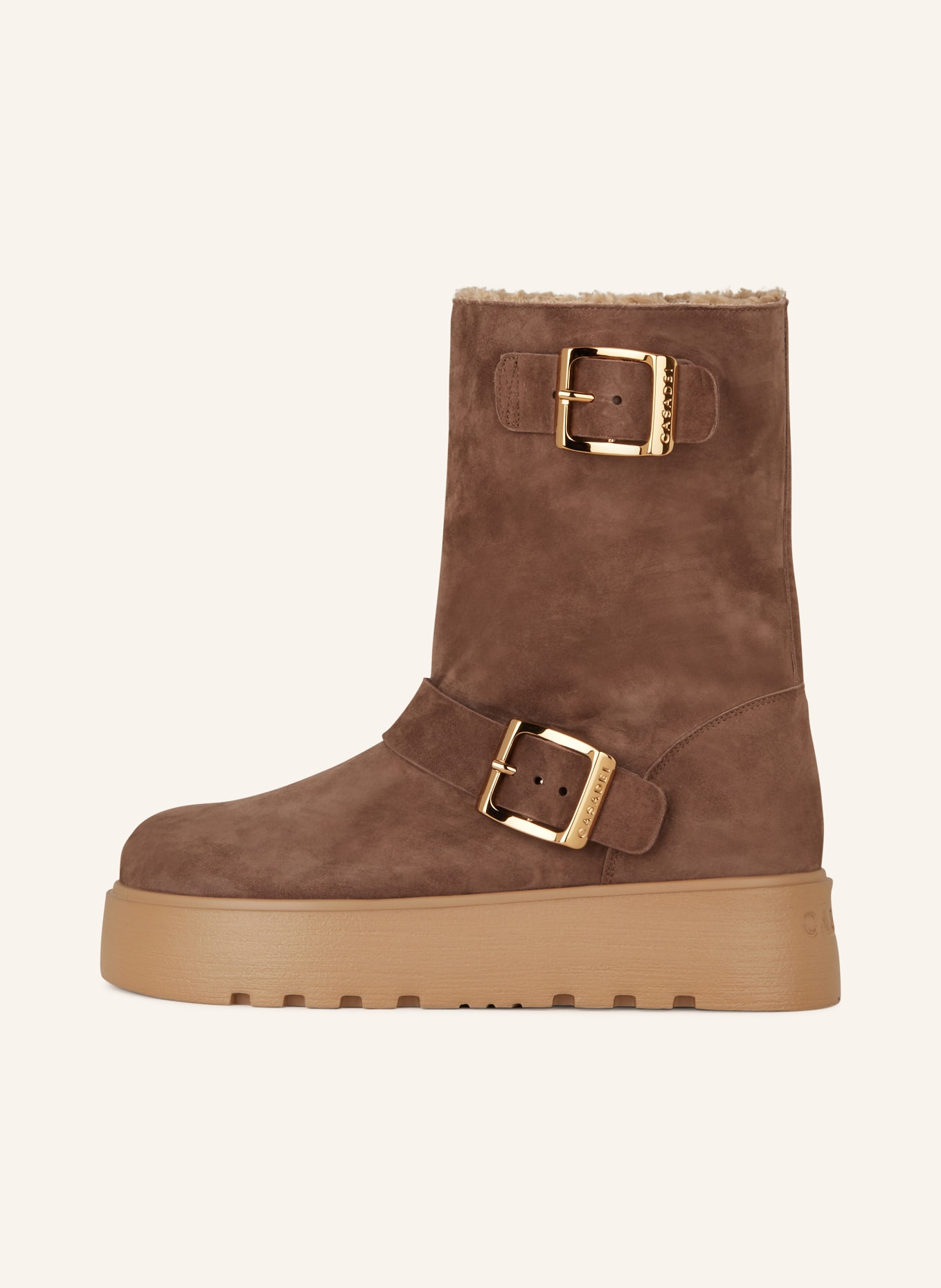 CASADEI Plateau-Boots ALE: DUNKELBRAUN