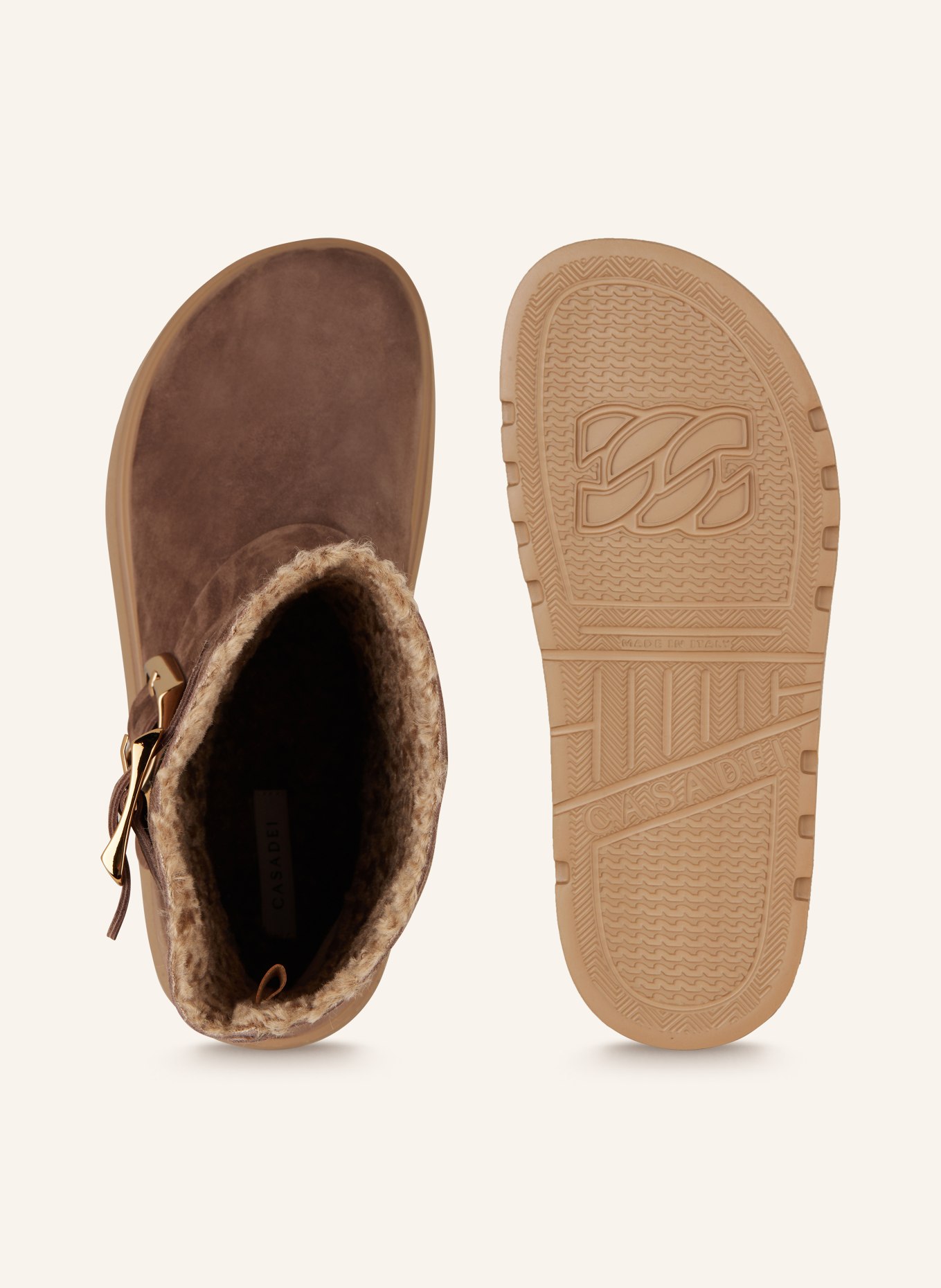 CASADEI Plateau-Boots ALE: DUNKELBRAUN