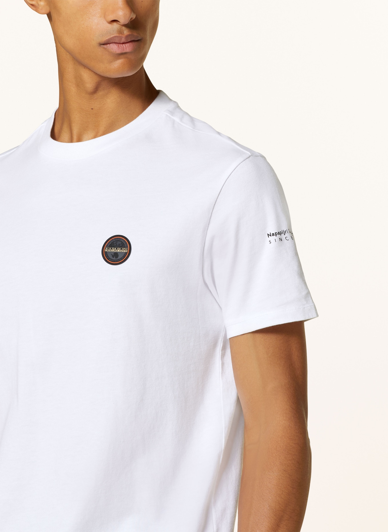 NAPAPIJRI T-shirt BADGE, Color: WHITE (Image 4)