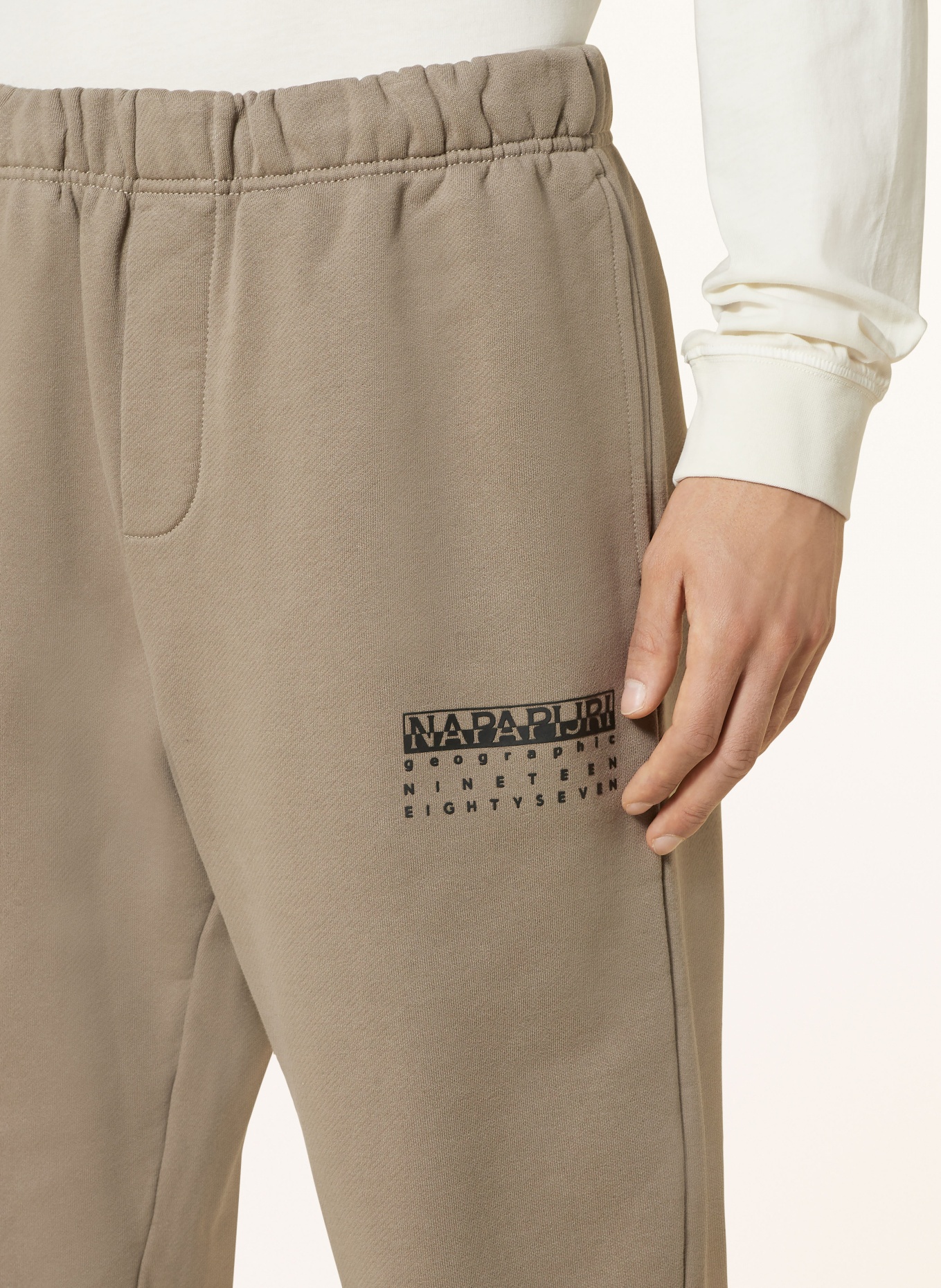 NAPAPIJRI Sweatpants PREMIUM, Color: TAUPE (Image 5)