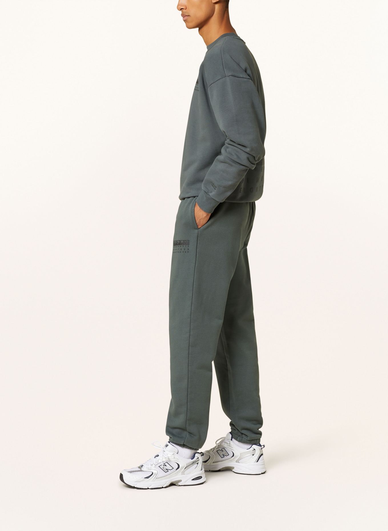 NAPAPIJRI Sweatpants PREMIUM: PETROL
