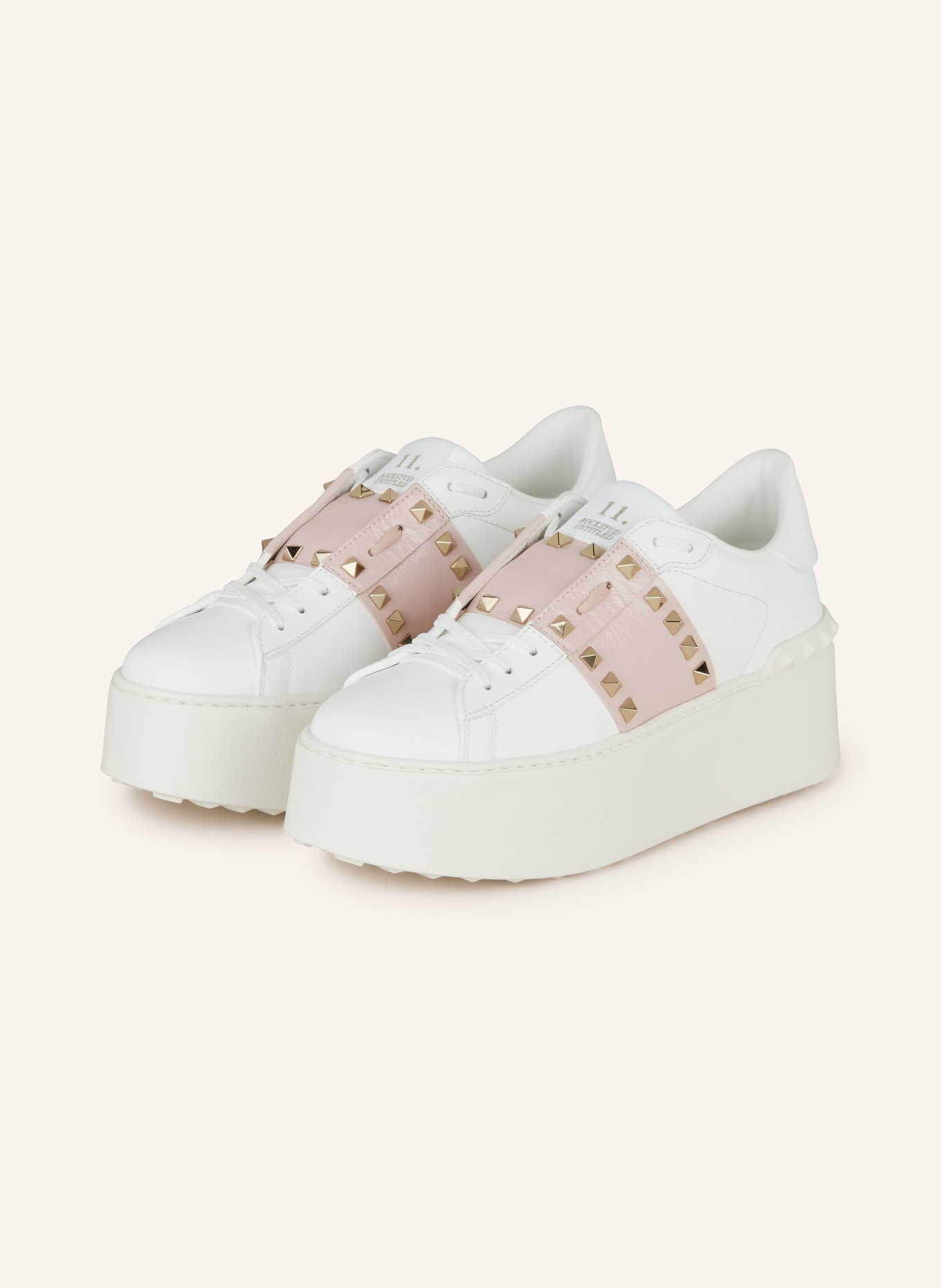Valentino sneakers rose gold cheap