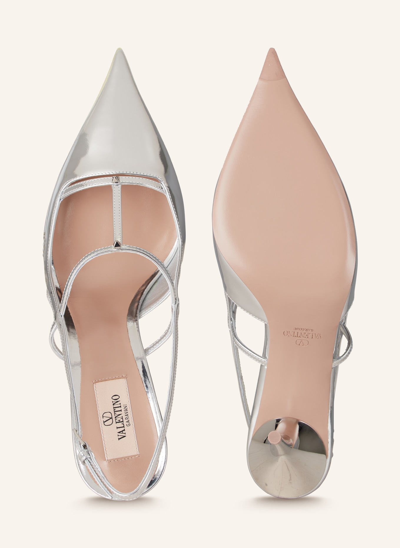 Valentino shoes silver 2025