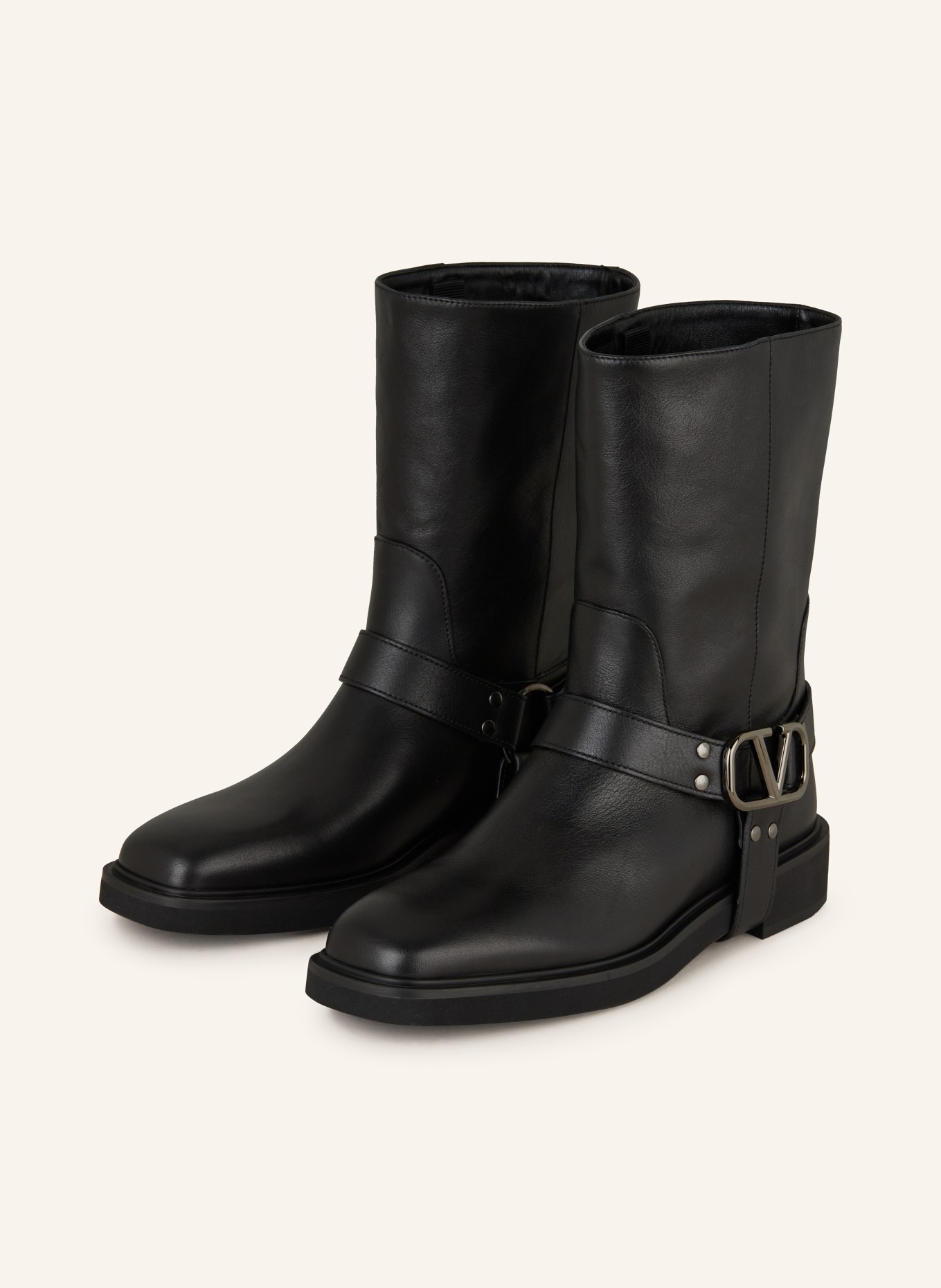 VALENTINO GARAVANI Biker Boots VLOGO SIGNATURE