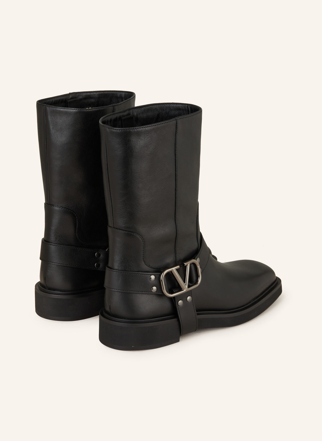 VALENTINO GARAVANI Biker Boots VLOGO SIGNATURE: SCHWARZ