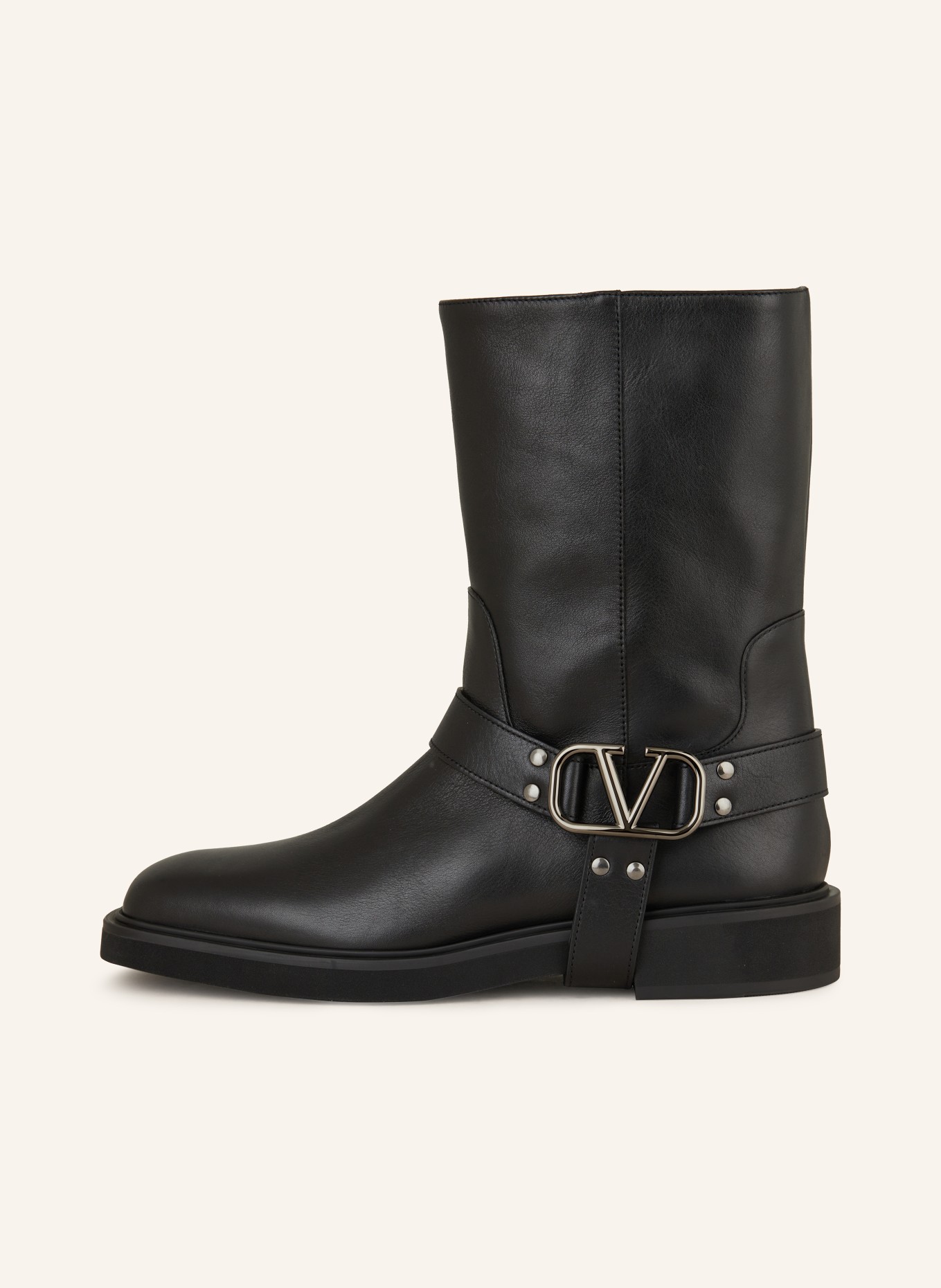 VALENTINO GARAVANI Biker Boots VLOGO SIGNATURE in schwarz