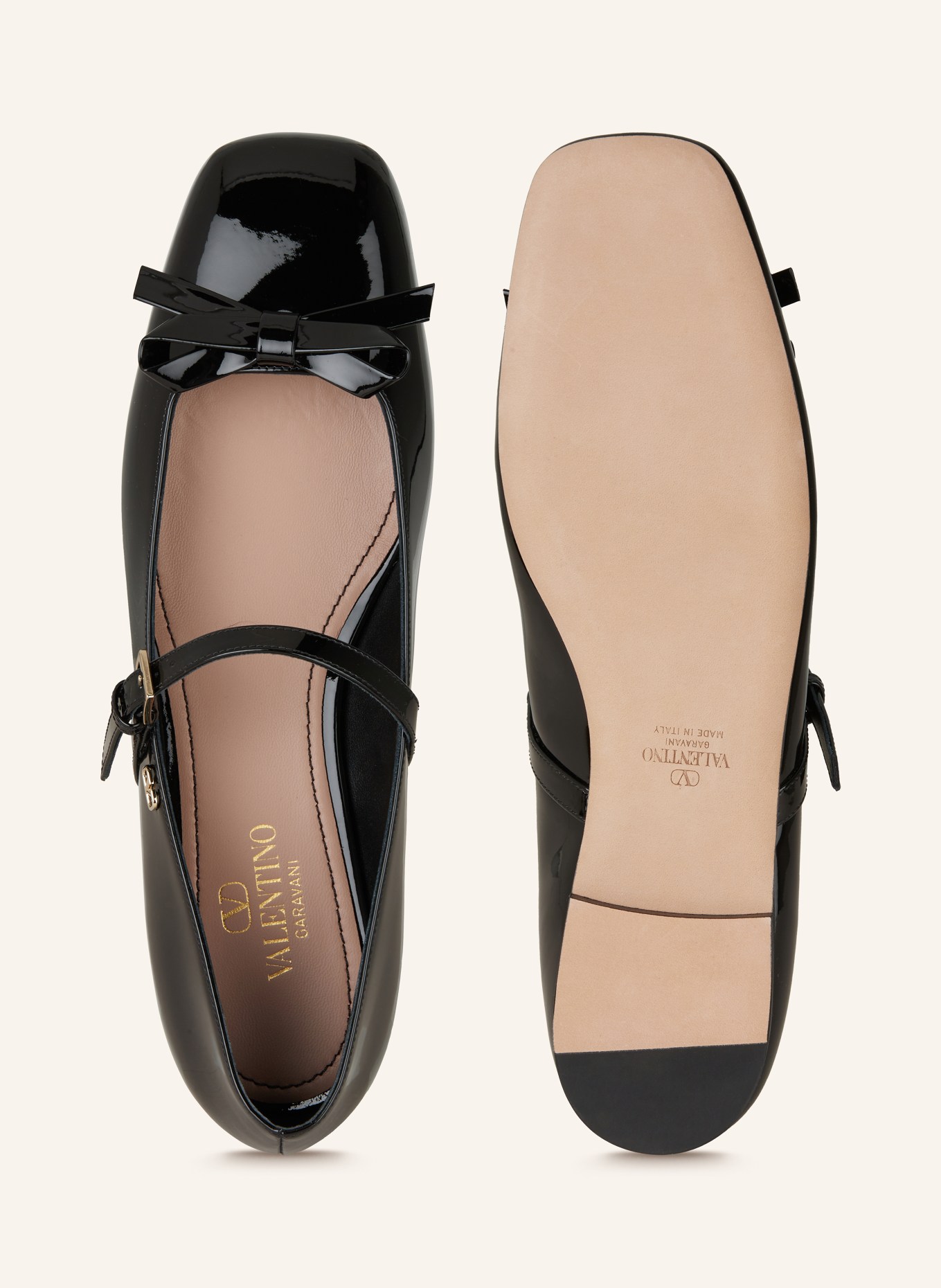 VALENTINO GARAVANI Mary-Jane-Ballerinas VLOGO, Farbe: SCHWARZ (Bild 5)