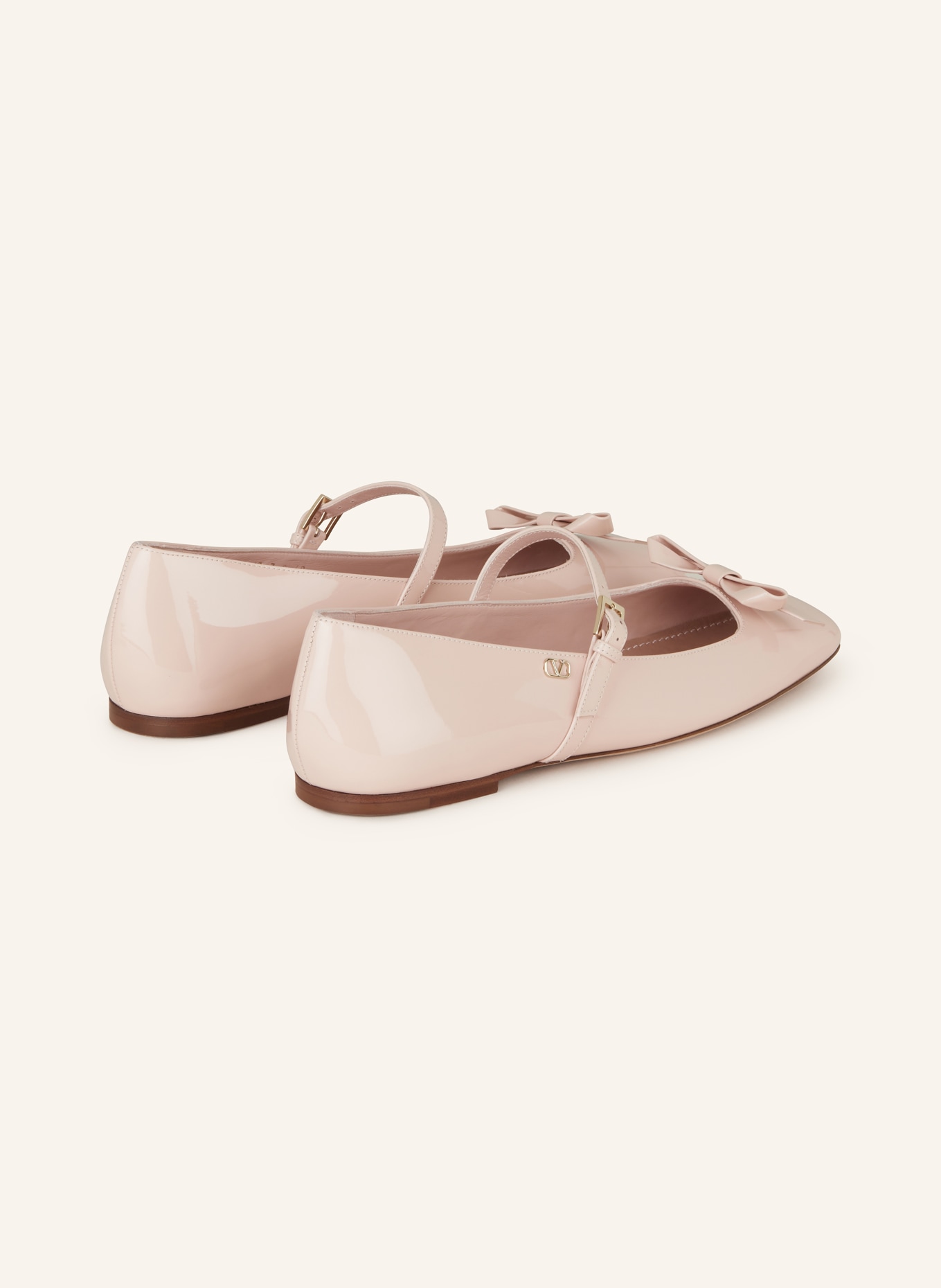 VALENTINO GARAVANI Mary-Jane-Ballerinas VLOGO: ROSÉ