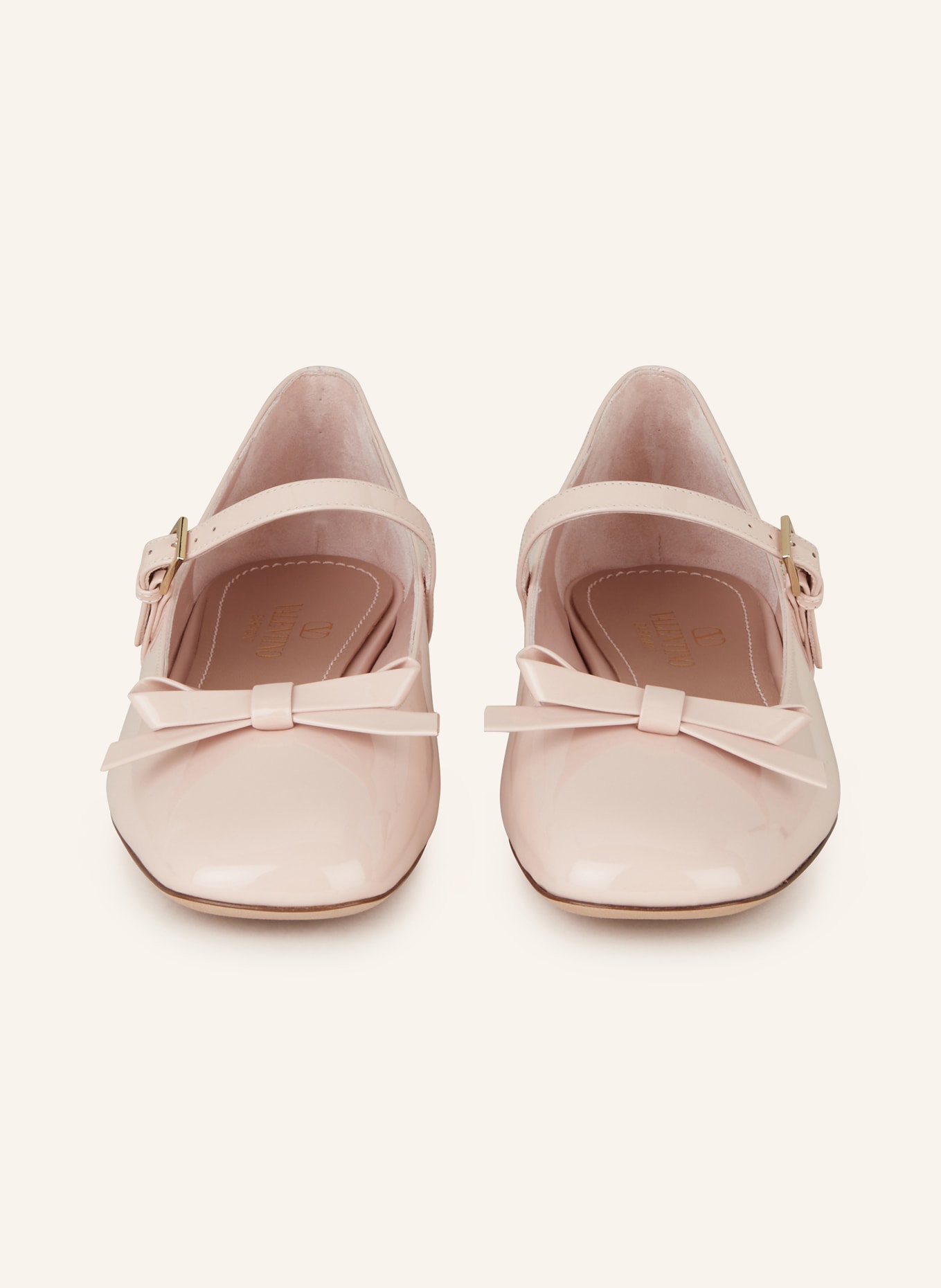 VALENTINO GARAVANI Mary-Jane-Ballerinas VLOGO: ROSÉ