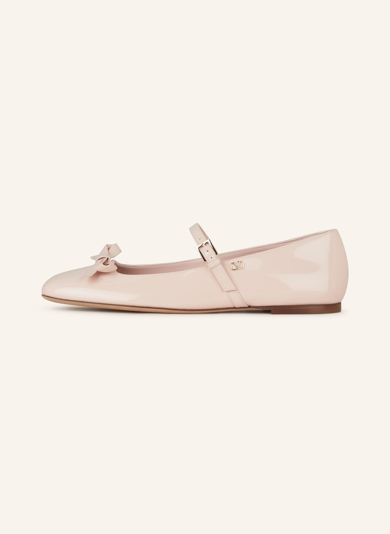 VALENTINO GARAVANI Mary-Jane-Ballerinas VLOGO: ROSÉ