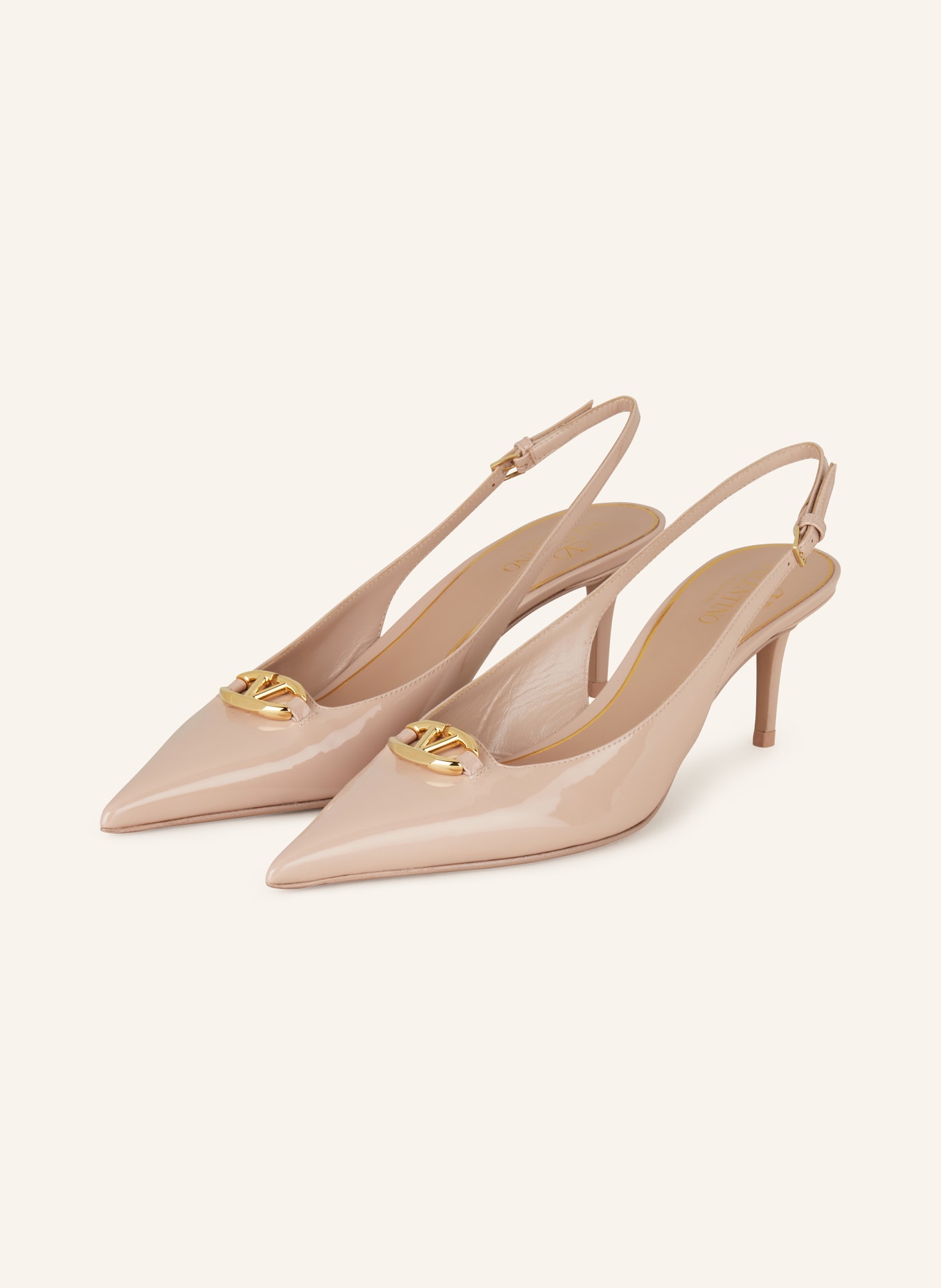 VALENTINO GARAVANI Slingpumps VLOGO in nude