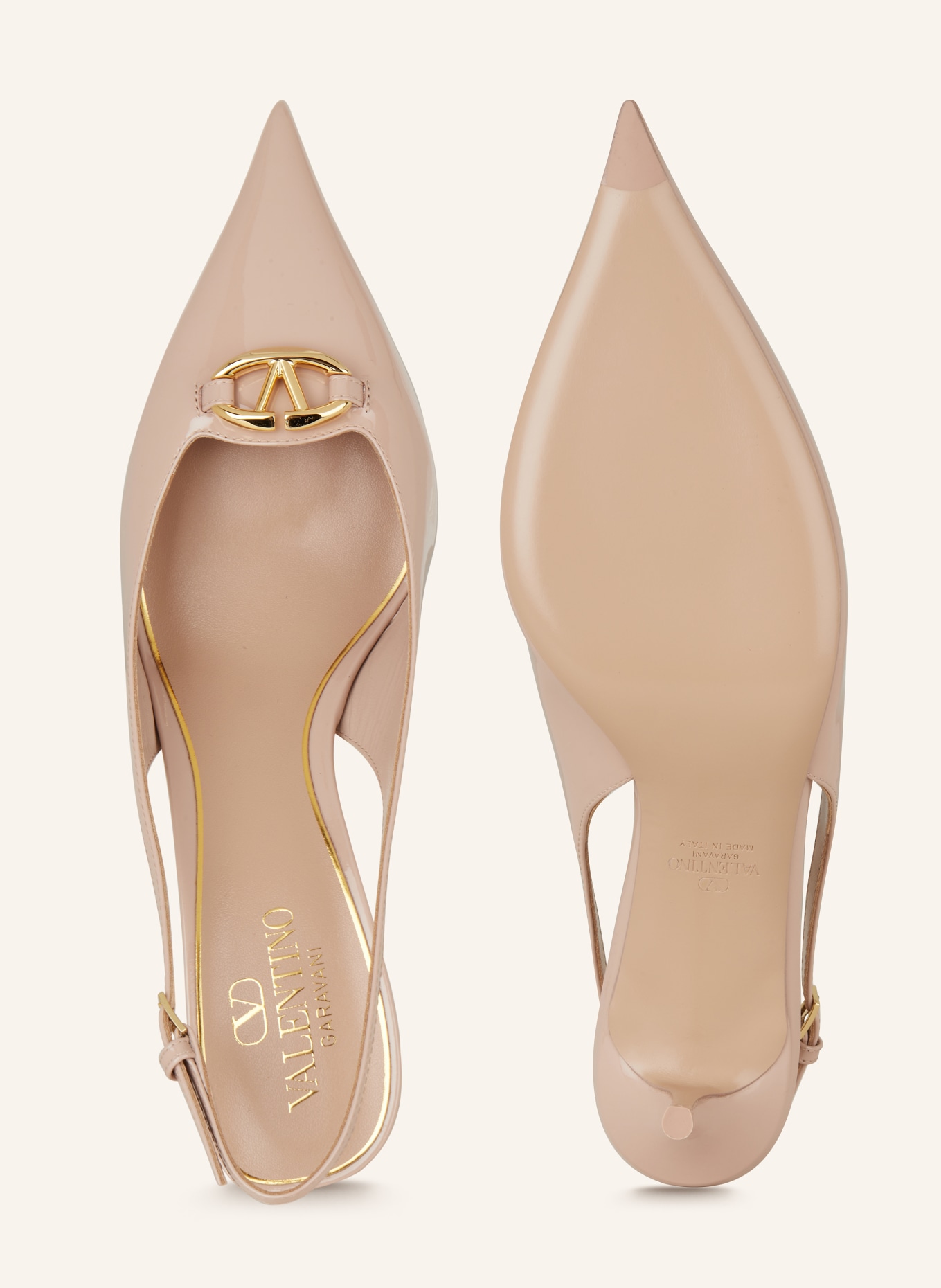 VALENTINO GARAVANI Slingback pumps VLOGO in nude