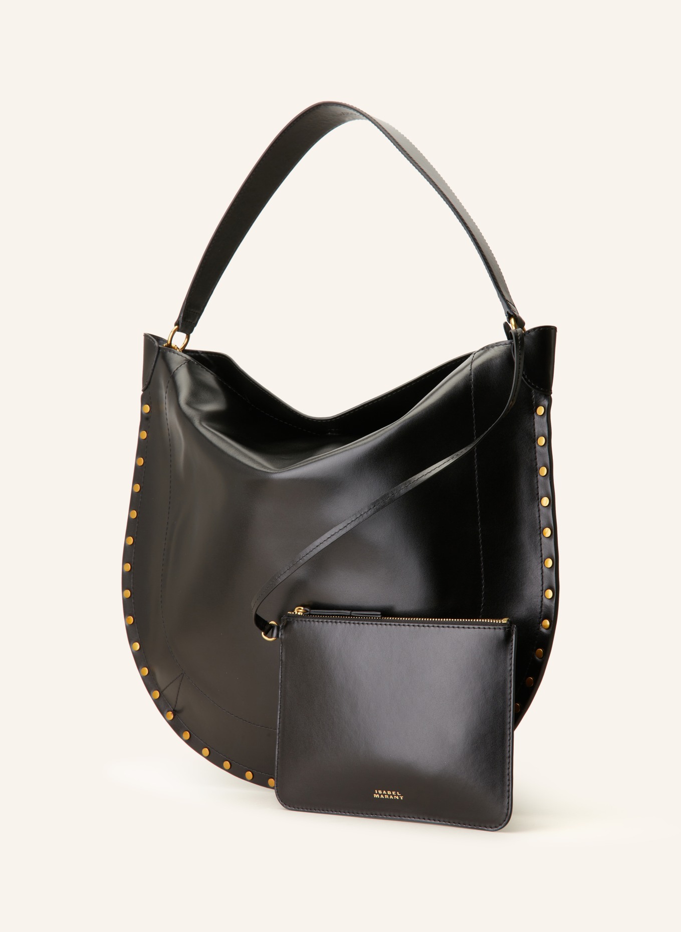 ISABEL MARANT Hobo Bag OSKAN SOFT mit Pouch in schwarz