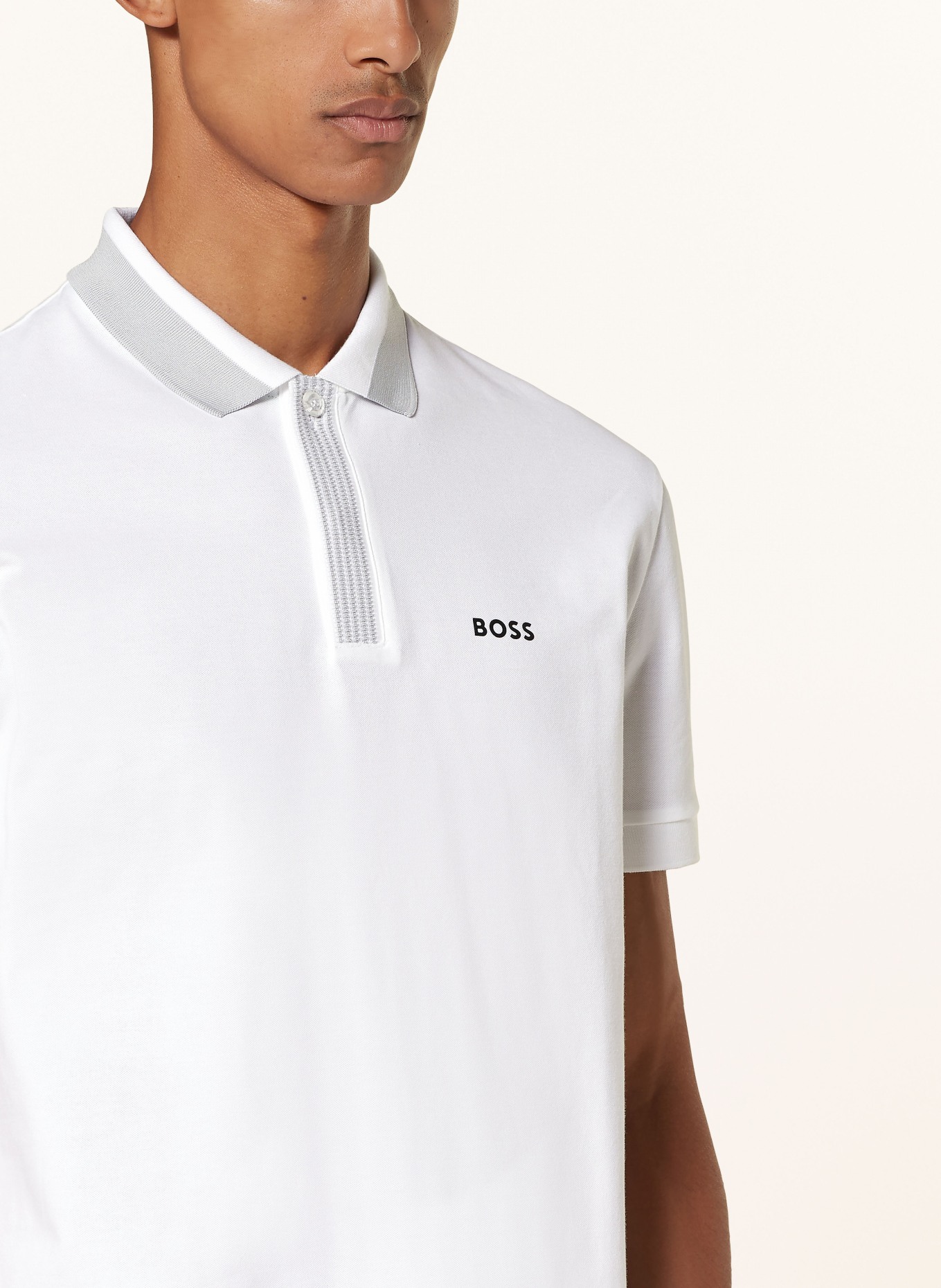 BOSS Jersey-Poloshirt PADDY Regular Fit, Farbe: WEISS (Bild 4)