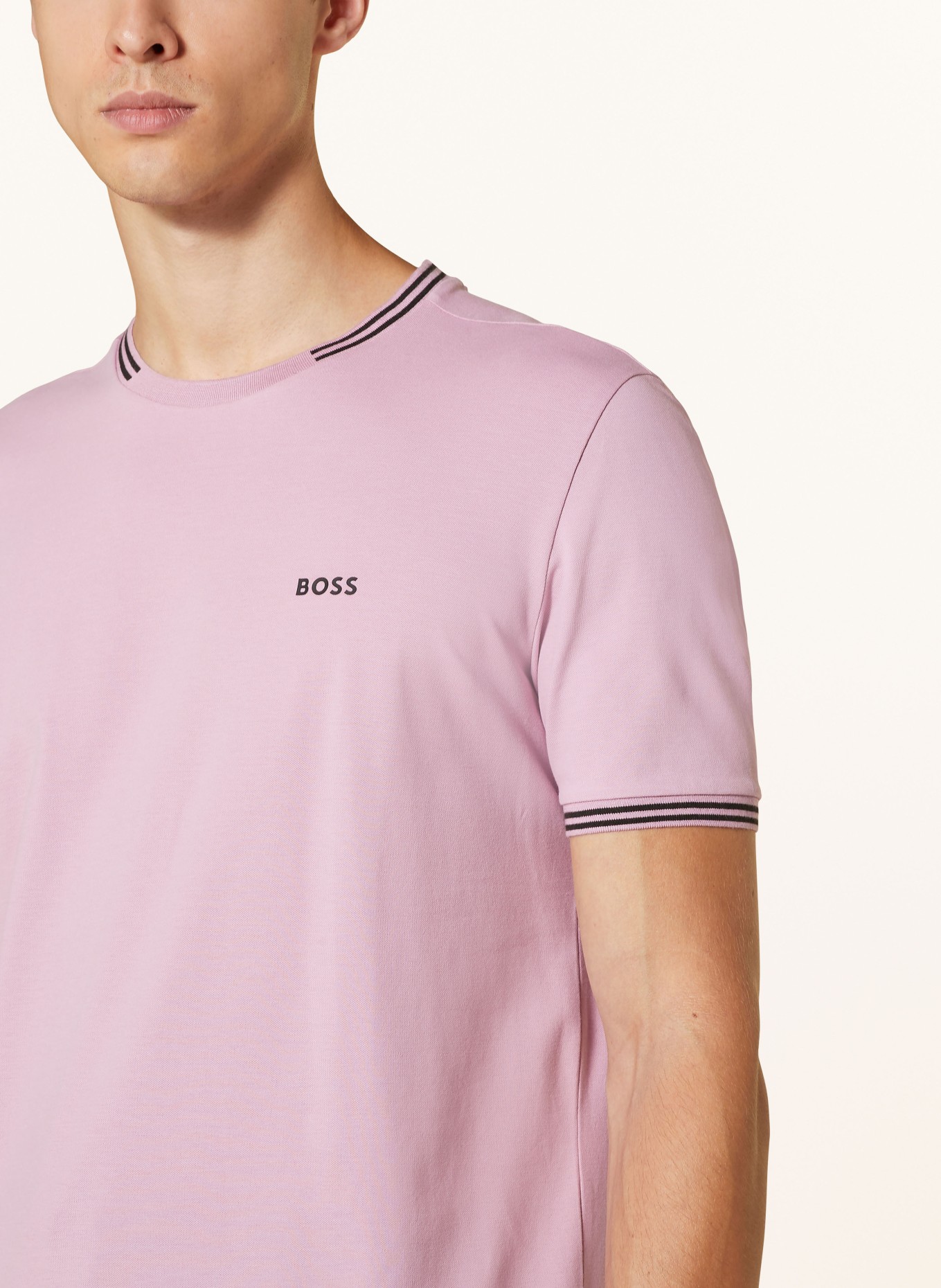 BOSS T-shirt TAUL, Color: PINK (Image 4)