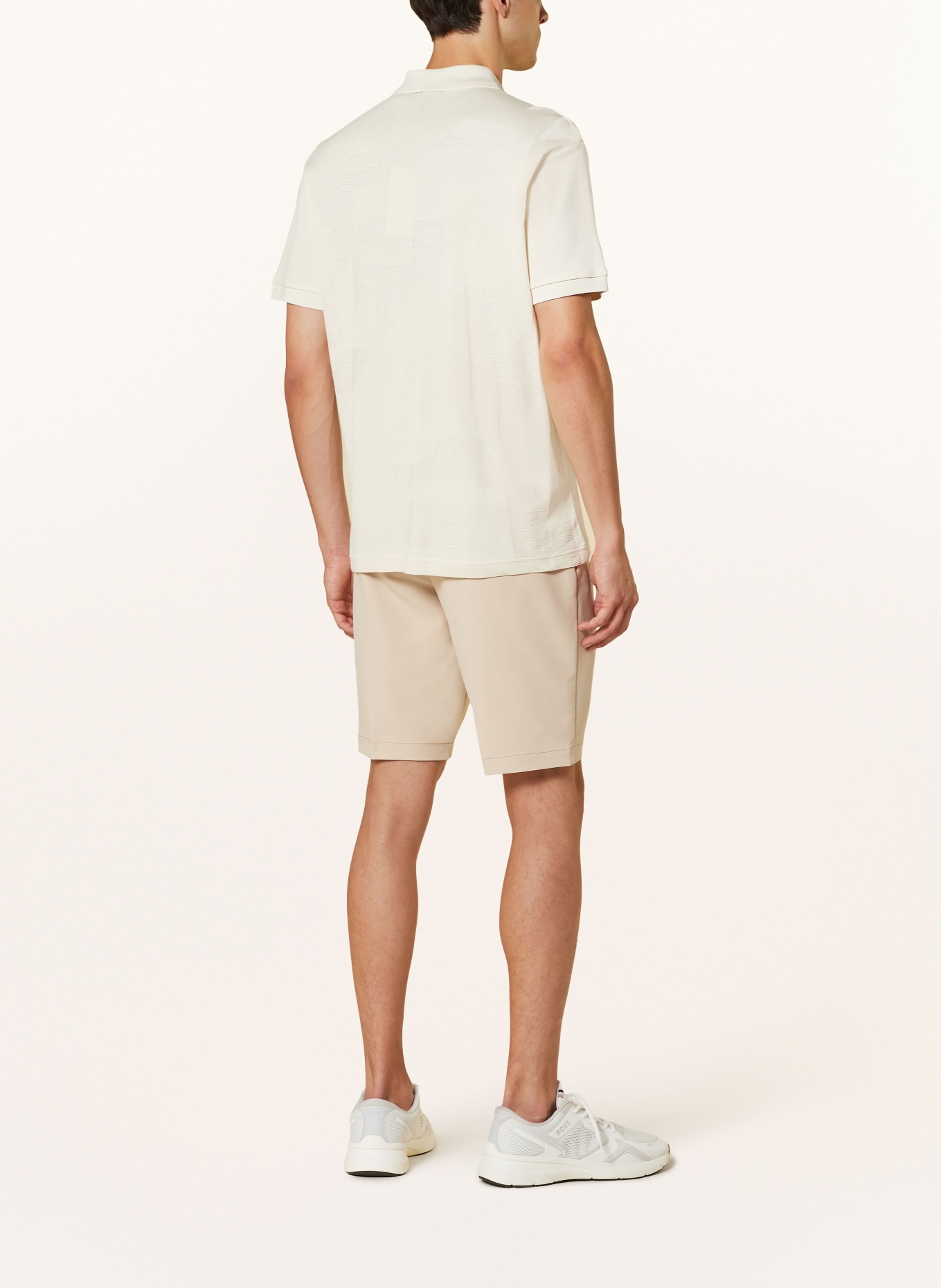 BOSS Strick-Poloshirt PADDY Relaxed Fit, Farbe: CREME (Bild 3)