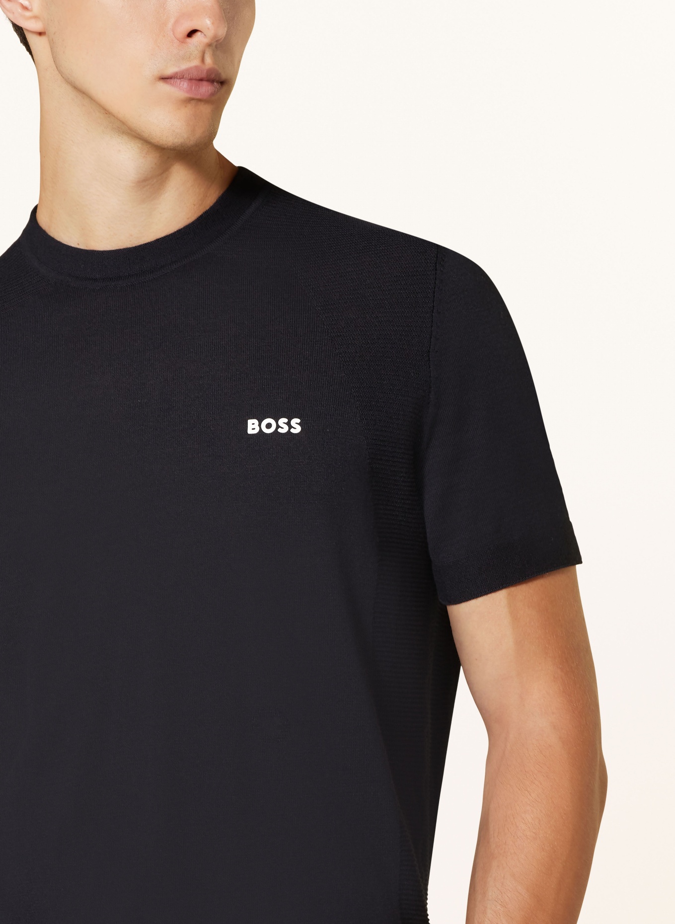 BOSS Knit shirt MOMENTUM_LITE, Color: DARK BLUE (Image 4)