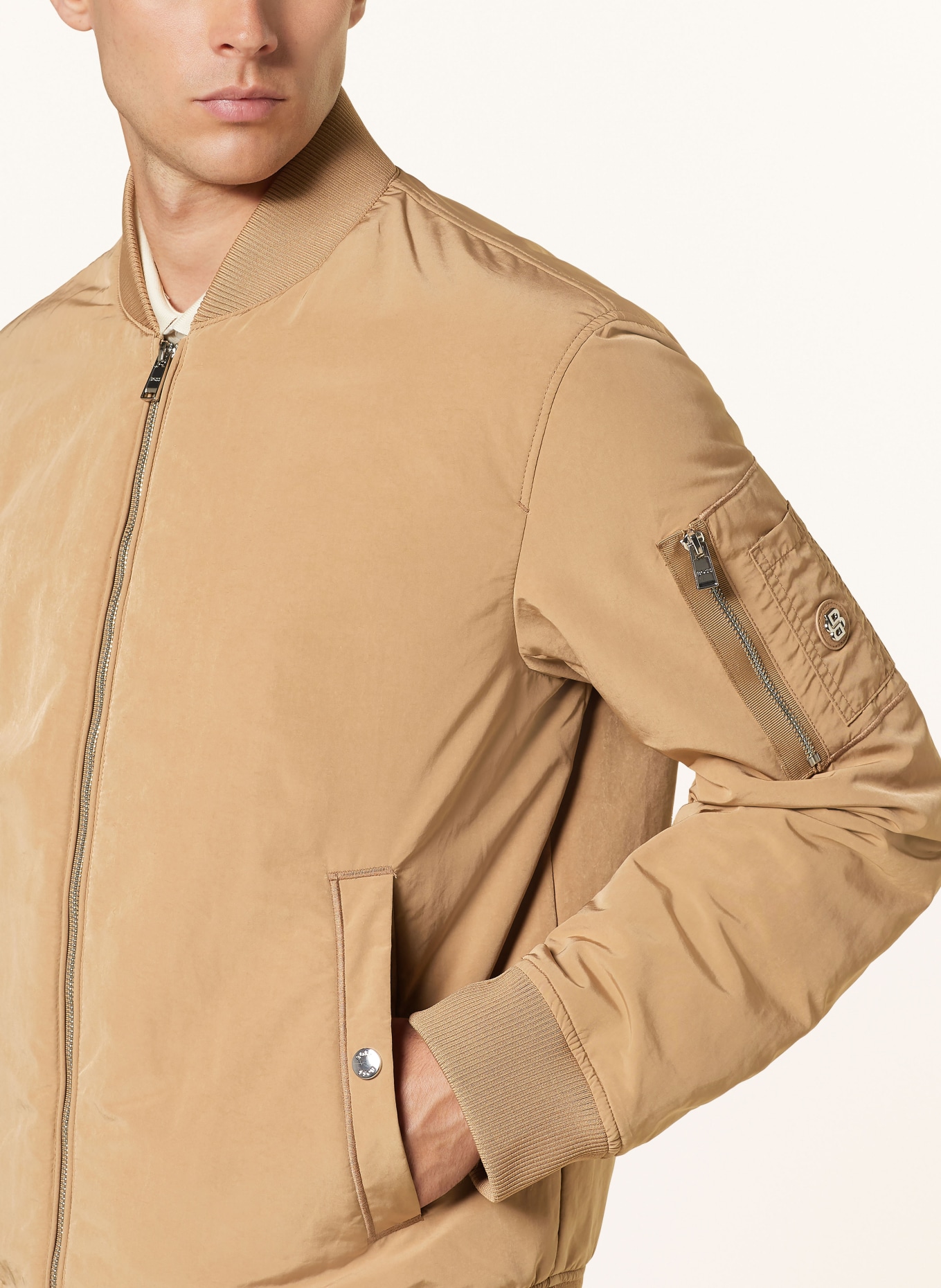 BOSS Bomber jacket COMBER in beige
