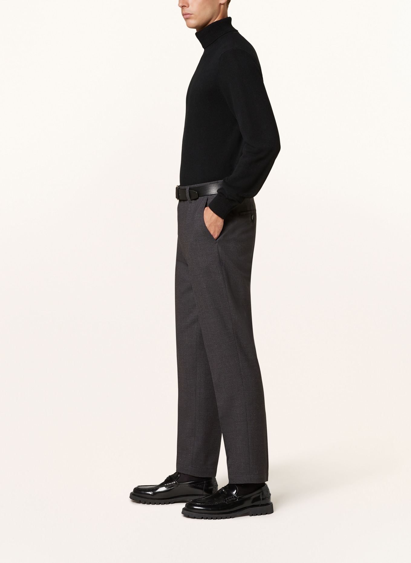 BOSS Suit trousers PERIN relaxed fit, Color: 030 MEDIUM GREY (Image 5)