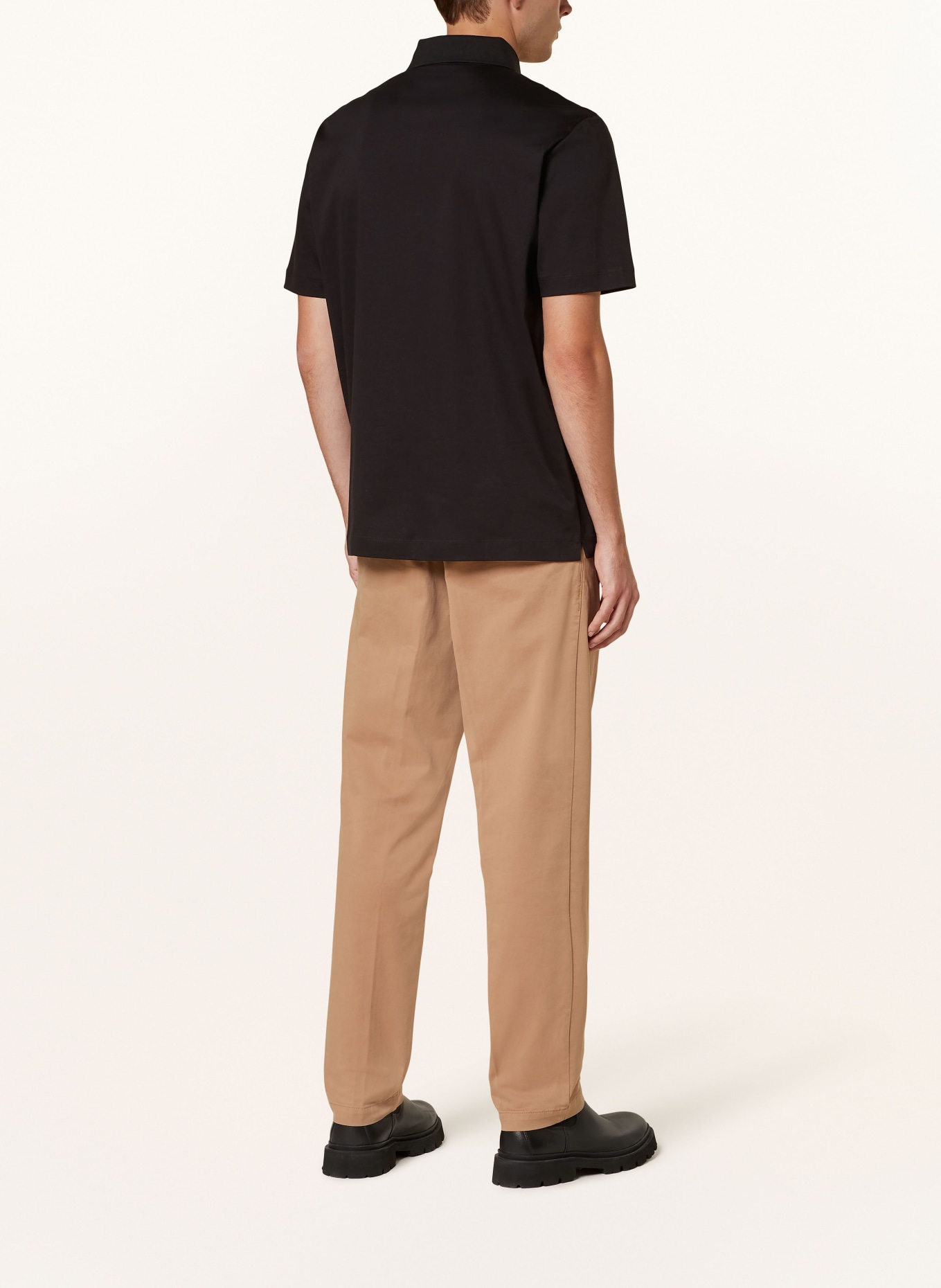 BOSS Jersey-Poloshirt PARRIS: SCHWARZ