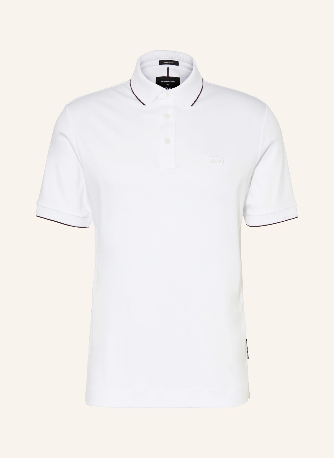 BOSS Jersey polo shirt PROUT, Color: WHITE (Image 1)