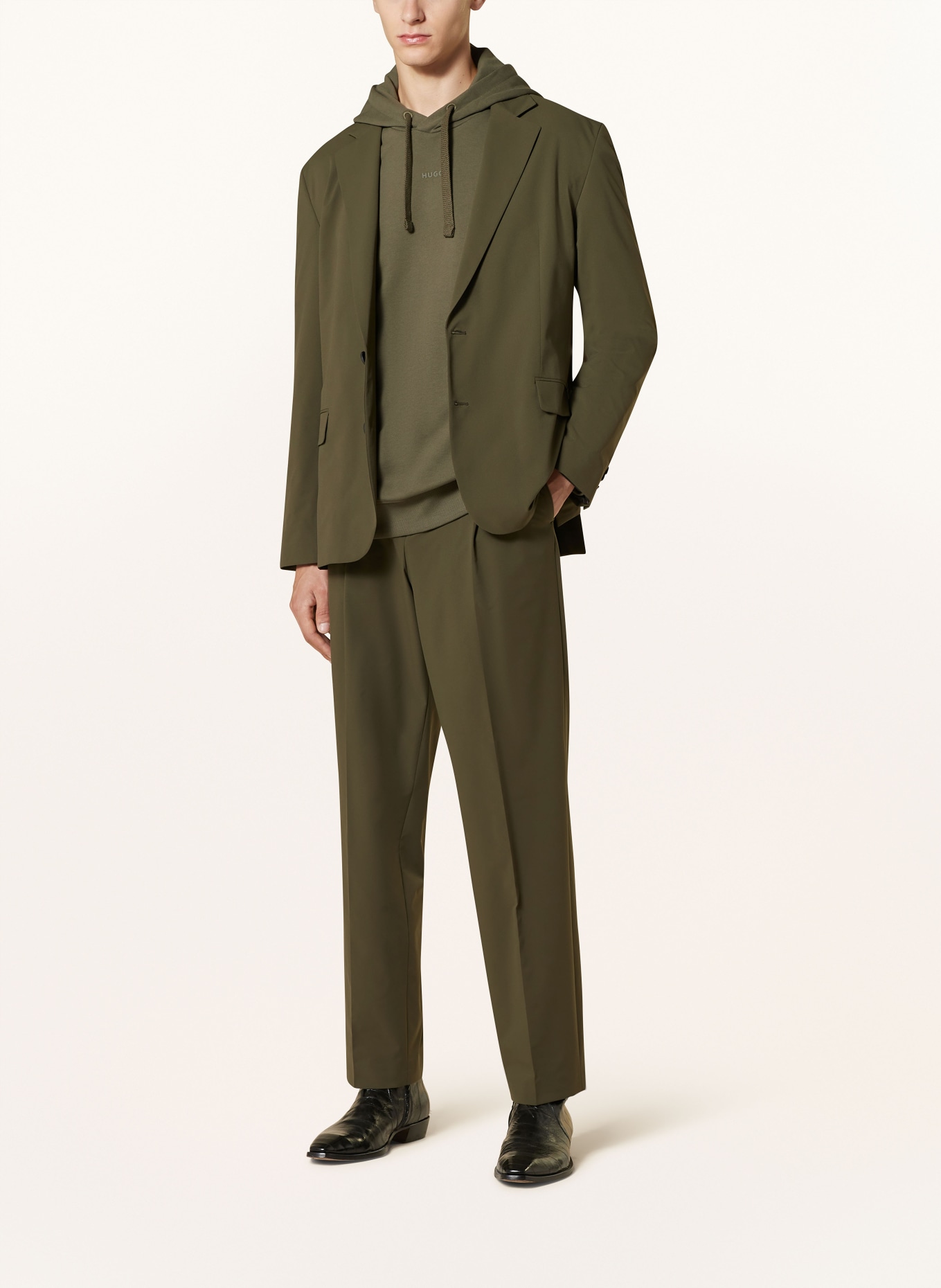 HUGO Anzug HU/GO243X Slim Fit, Farbe: 305 DARK GREEN (Bild 2)
