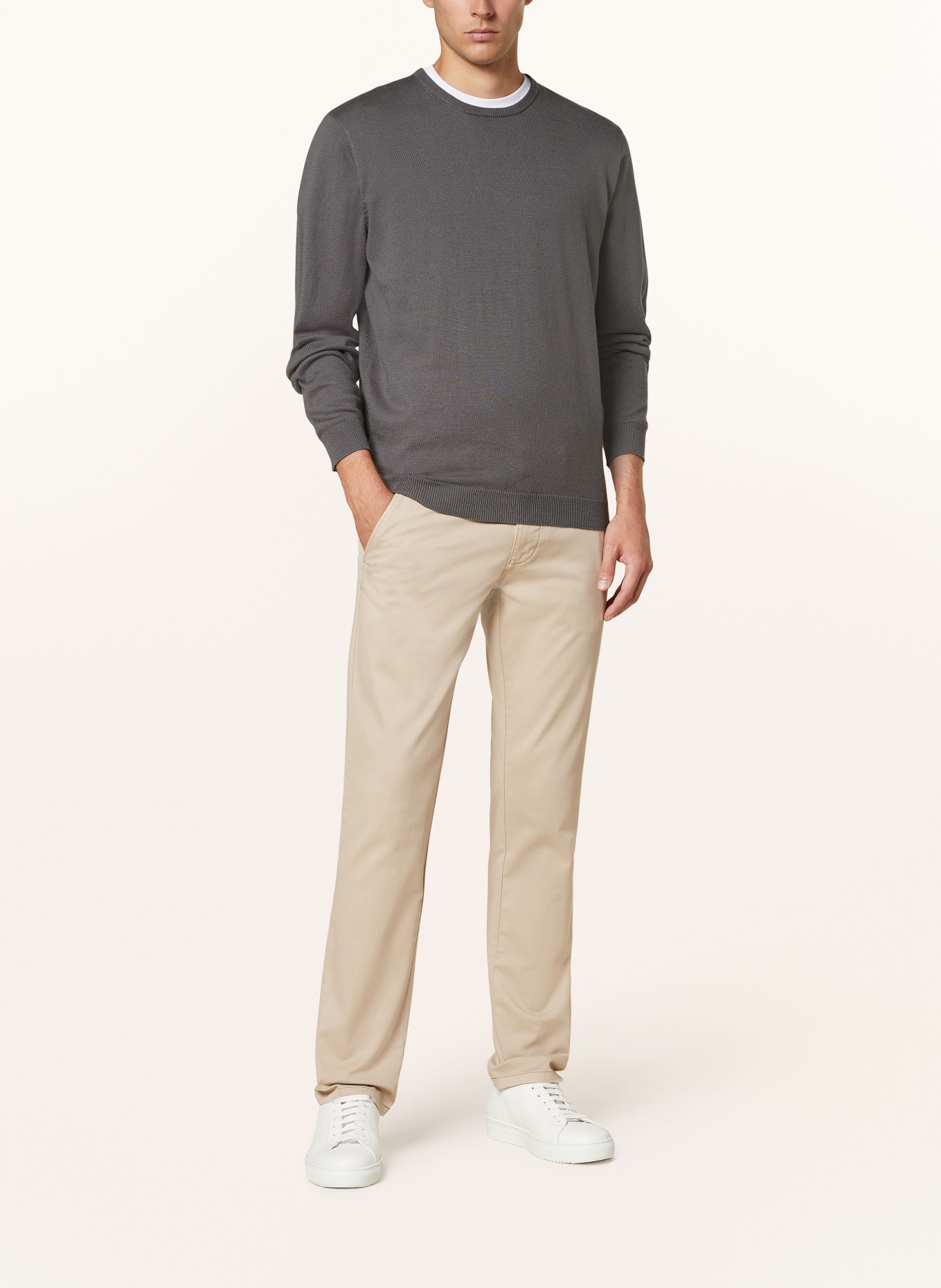 STROKESMAN'S Pullover: DUNKELGRAU