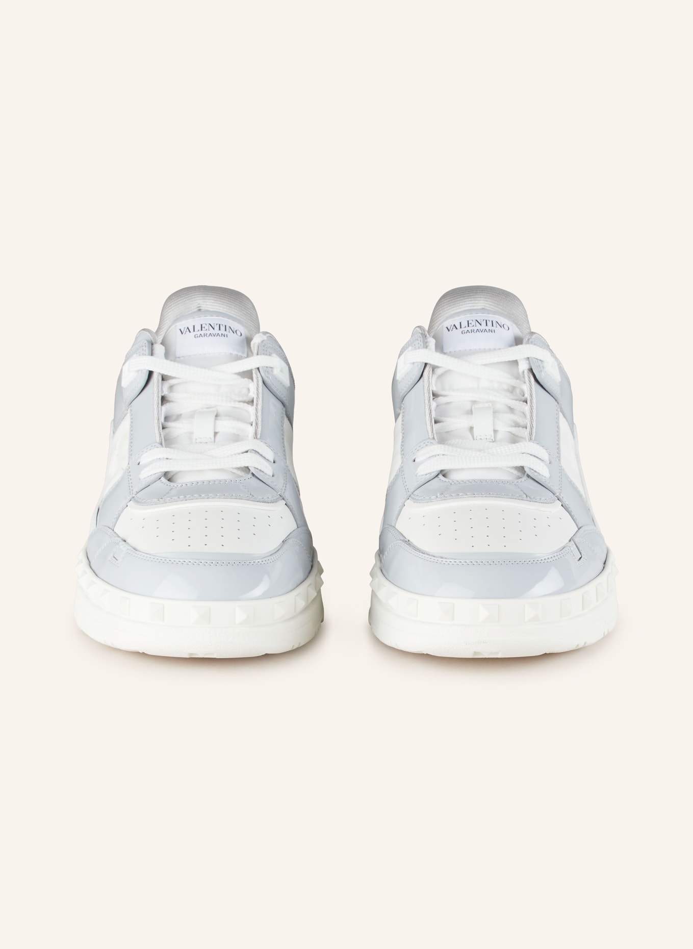 VALENTINO GARAVANI Sneaker: WEISS/ GRAU