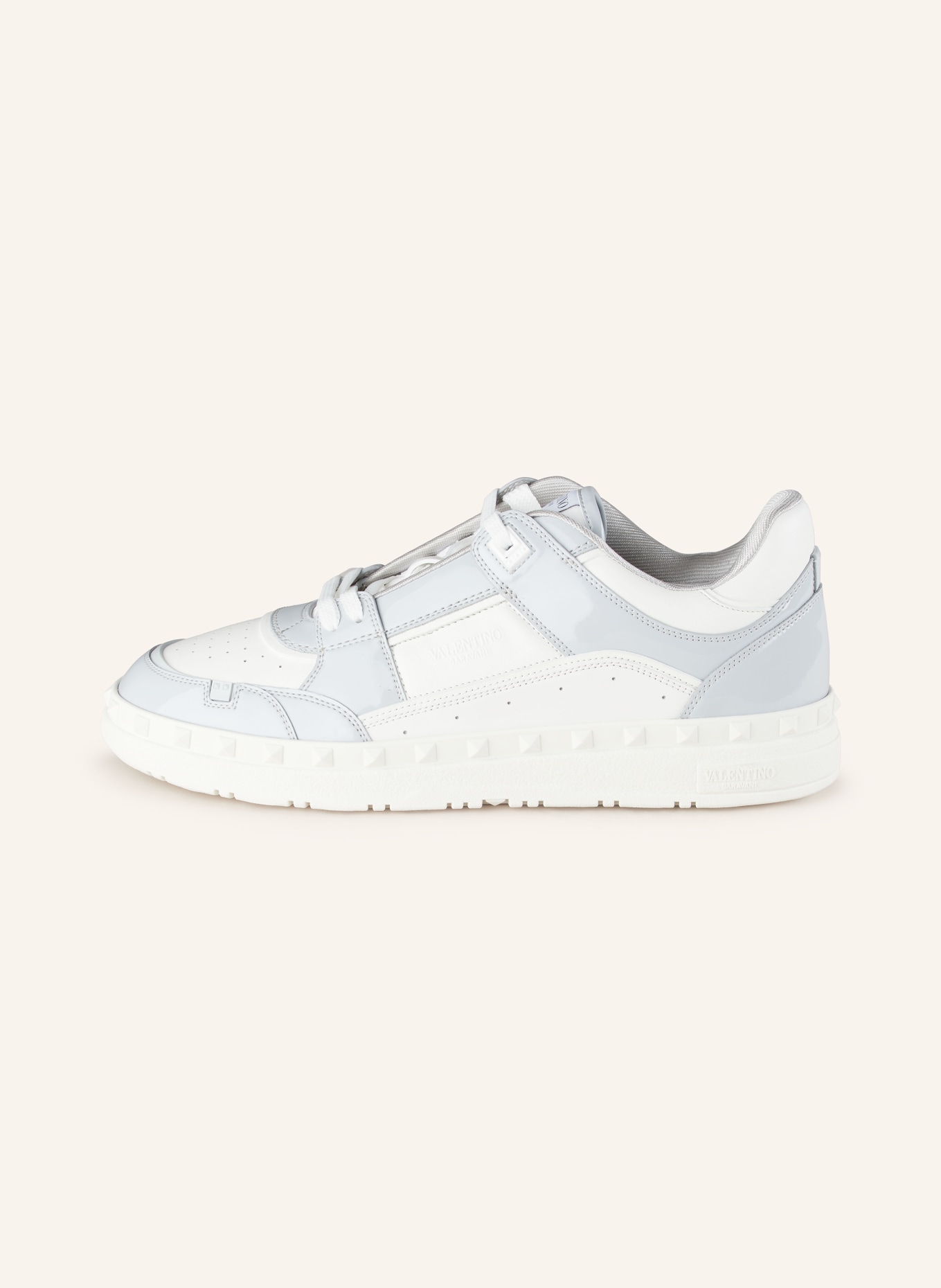 VALENTINO GARAVANI Sneaker: WEISS/ GRAU