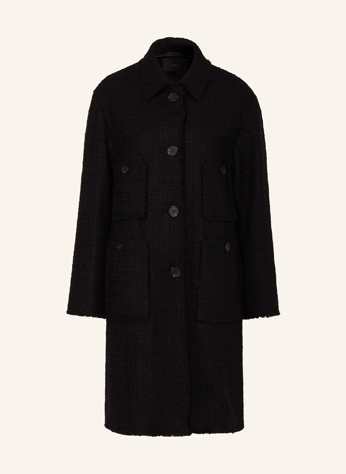 Black belted wool coat womens shop