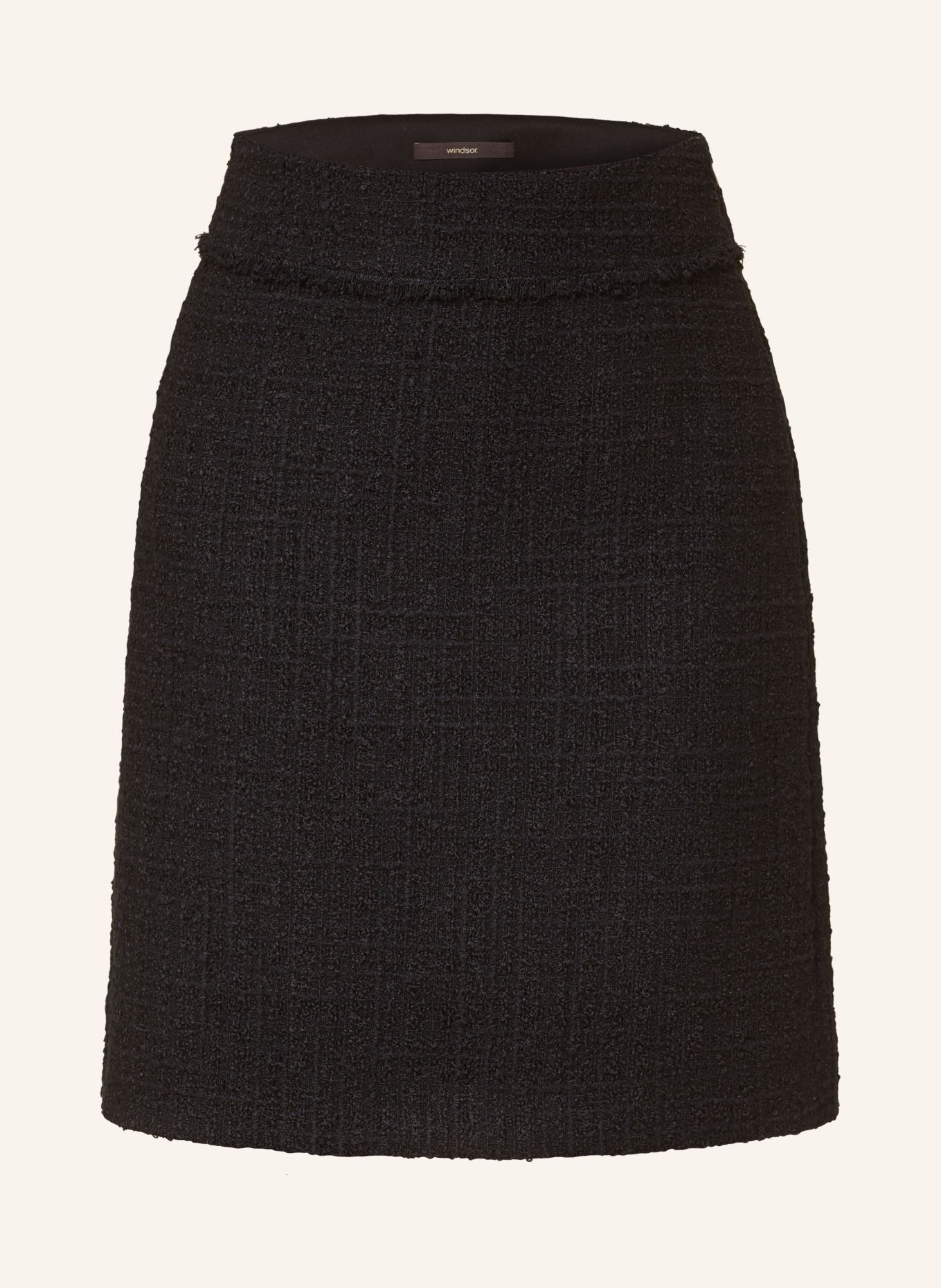 windsor. Bouclé skirt, Color: BLACK (Image 1)