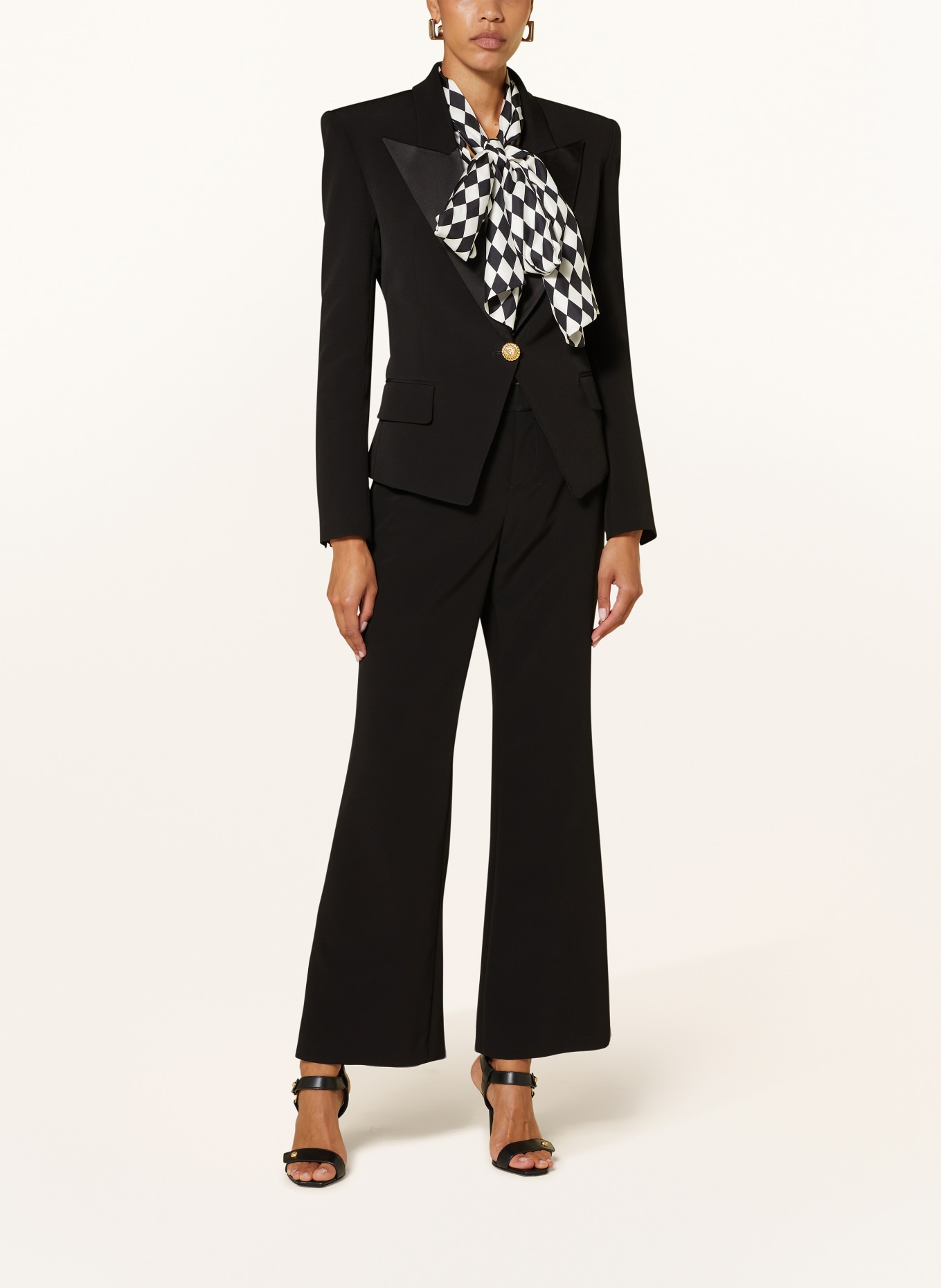 BALMAIN Blezer z mieszanki materiałów: CZARNY