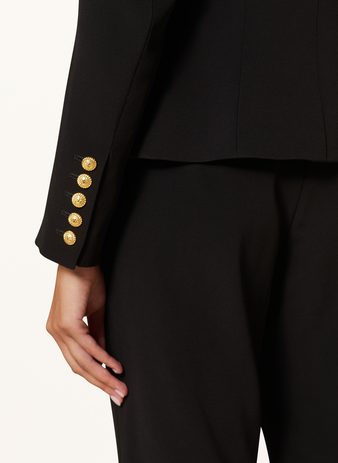 BALMAIN Blezer z mieszanki materiałów: CZARNY