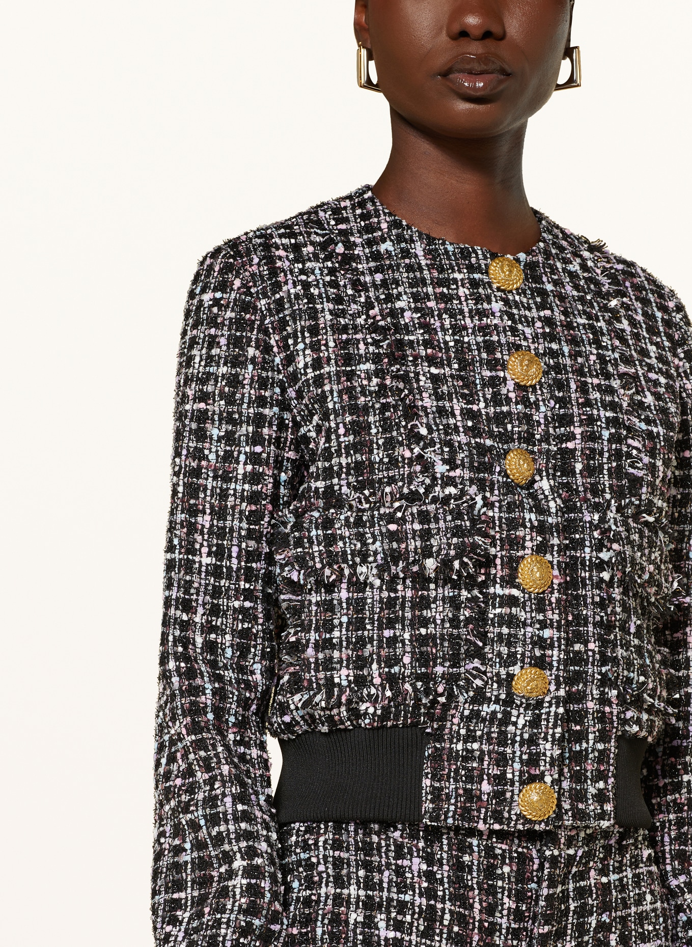 Balmain boucle jacket deals