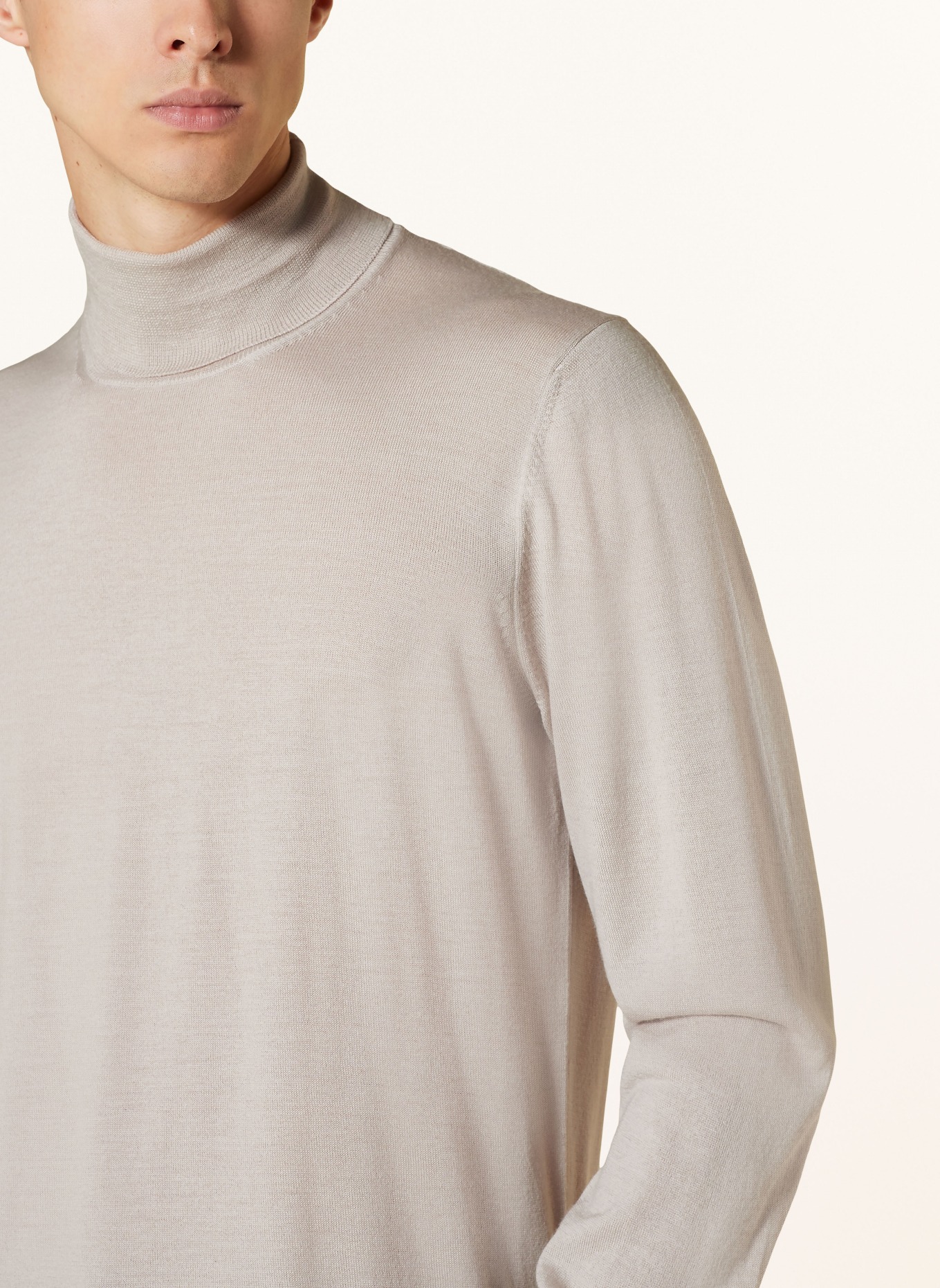 LARDINI Rollkragenpullover, Farbe: CREME (Bild 4)